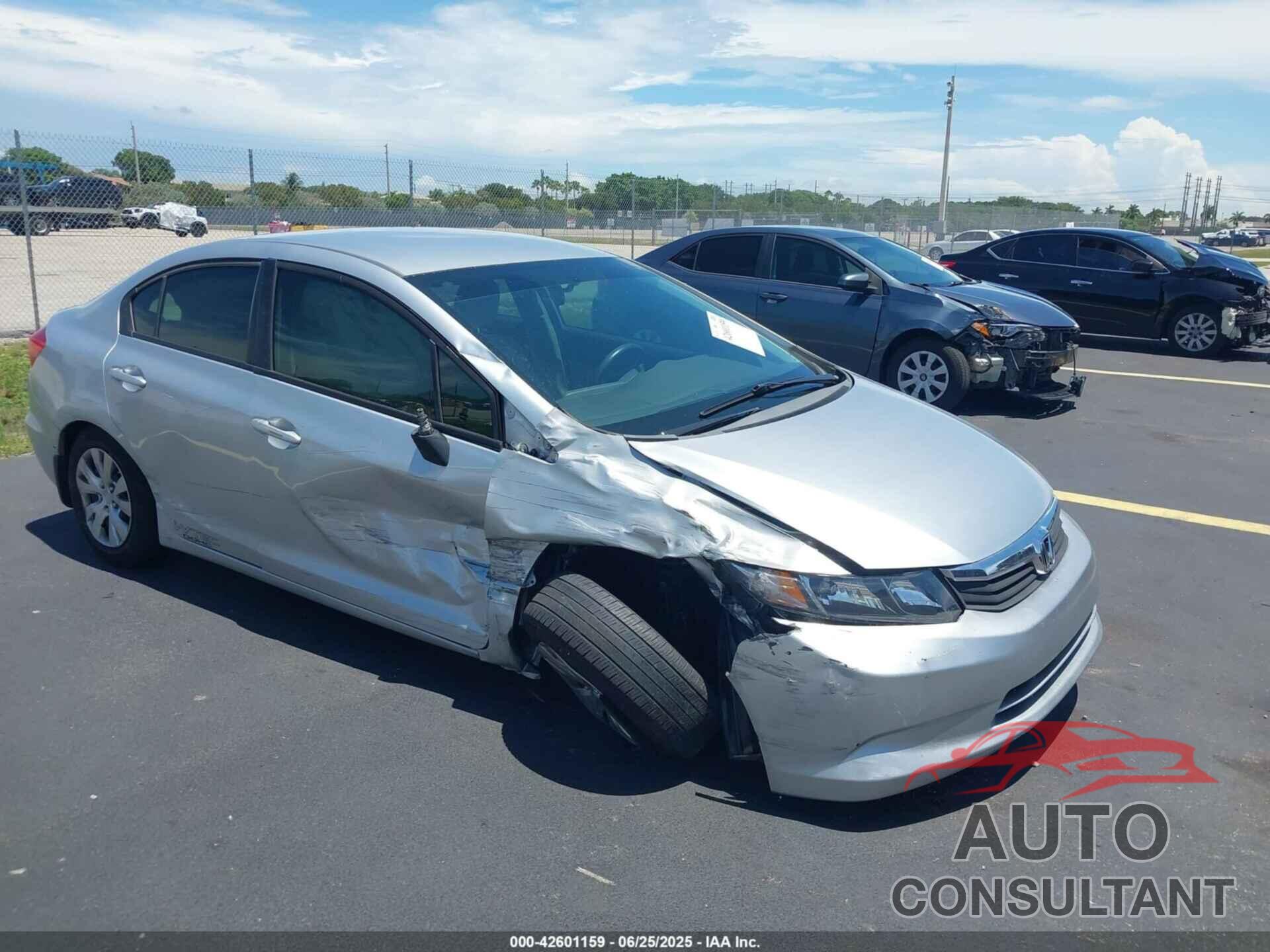 HONDA CIVIC 2012 - 19XFB2F57CE088513