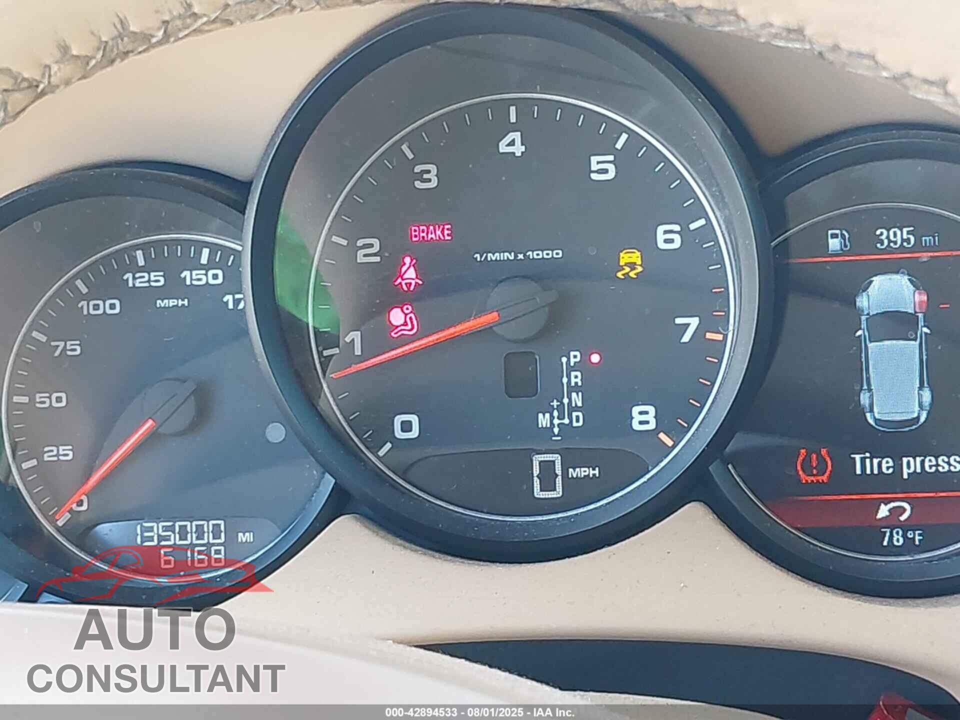 PORSCHE CAYENNE 2011 - WP1AA2A24BLA04999