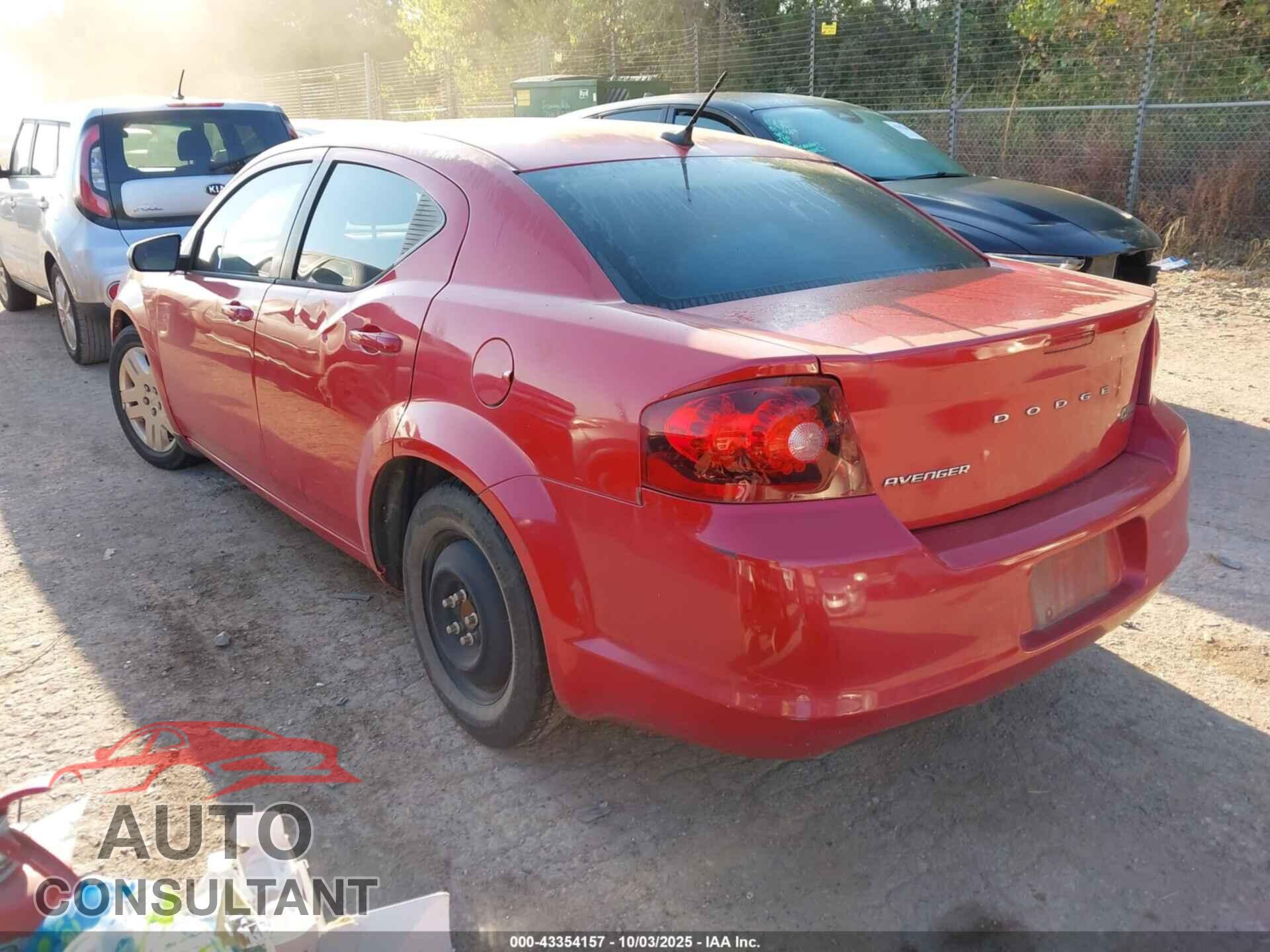 DODGE AVENGER 2013 - 1C3CDZAB1DN654976