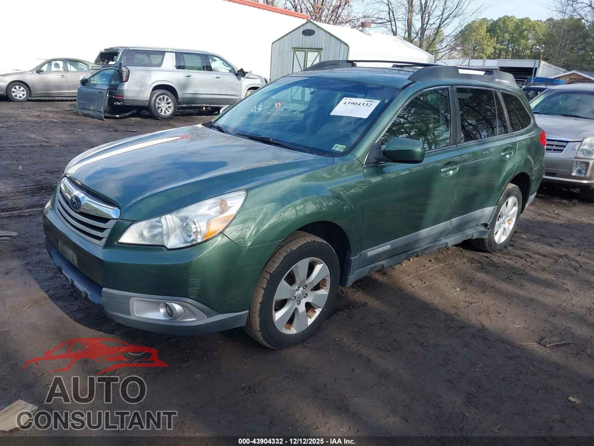 SUBARU OUTBACK 2012 - 4S4BRBCC4C3285817
