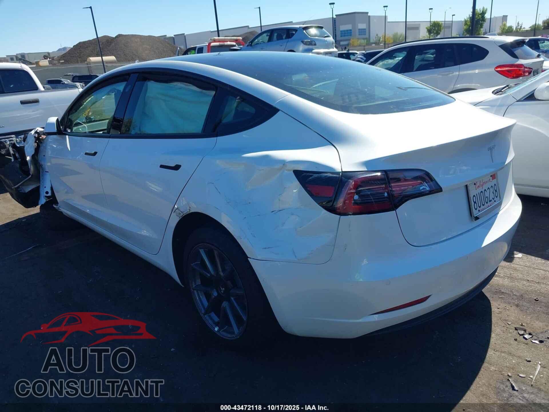TESLA MODEL 3 2021 - 5YJ3E1EA6MF873765