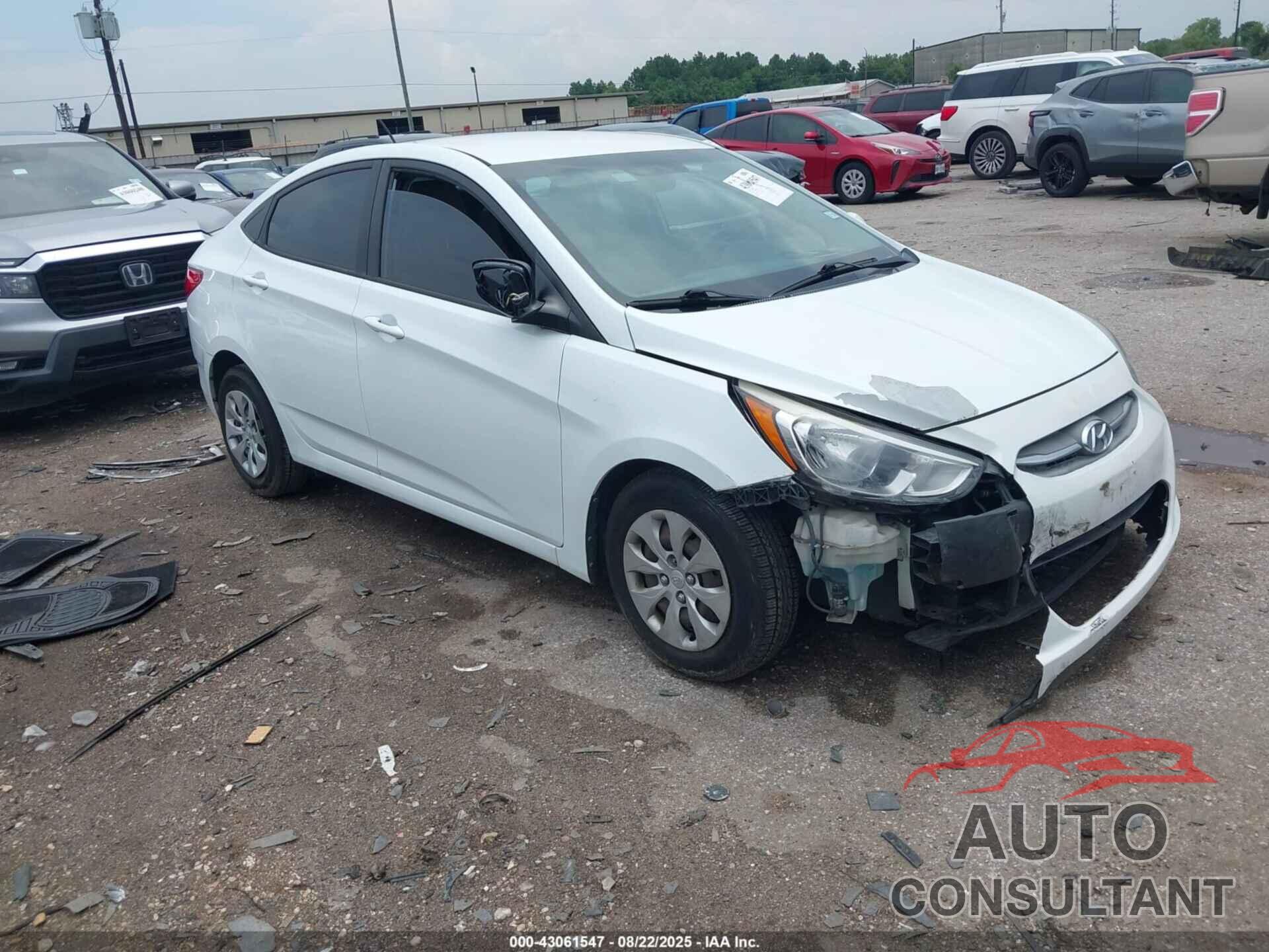 HYUNDAI ACCENT 2016 - KMHCT4AE8GU123310
