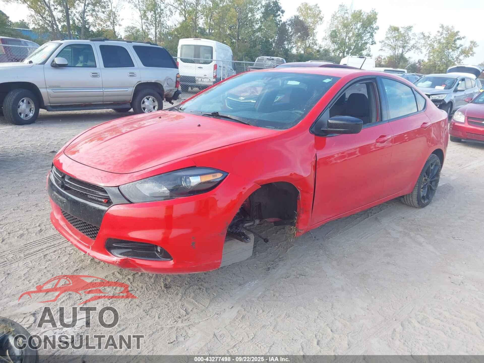 DODGE DART 2016 - 1C3CDFBB7GD701855