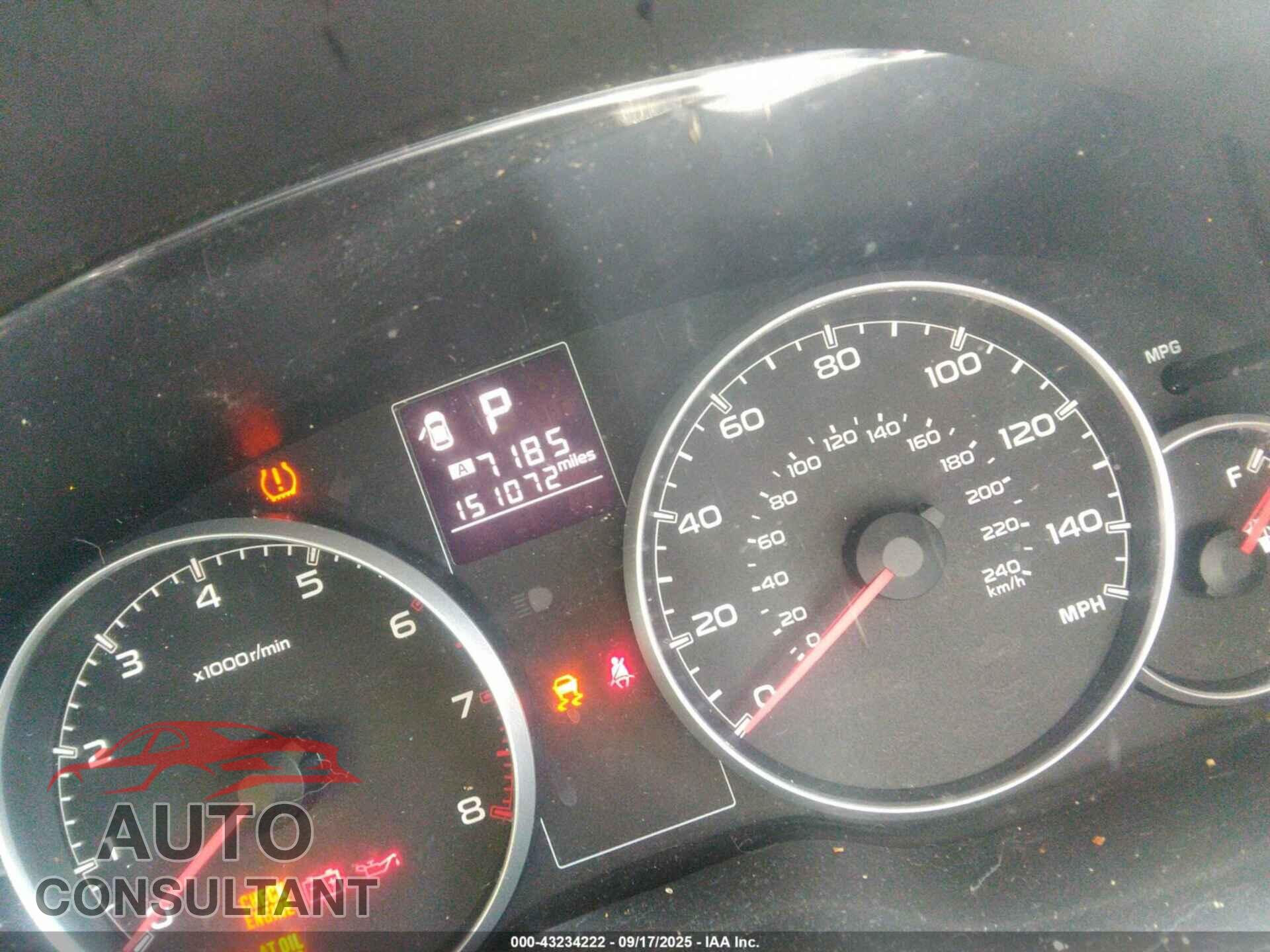 SUBARU OUTBACK 2014 - 4S4BRBCC5E3219327