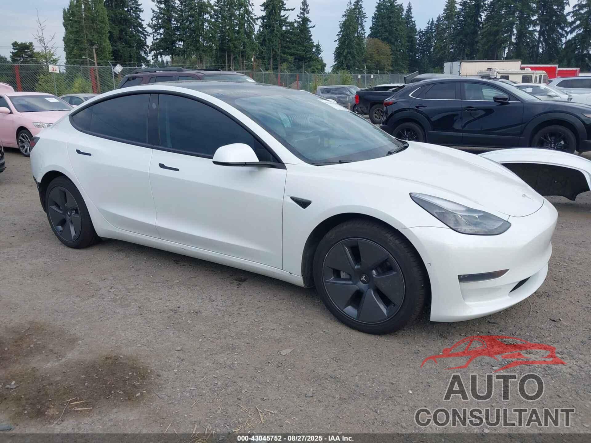 TESLA MODEL 3 2022 - 5YJ3E1EB2NF165202