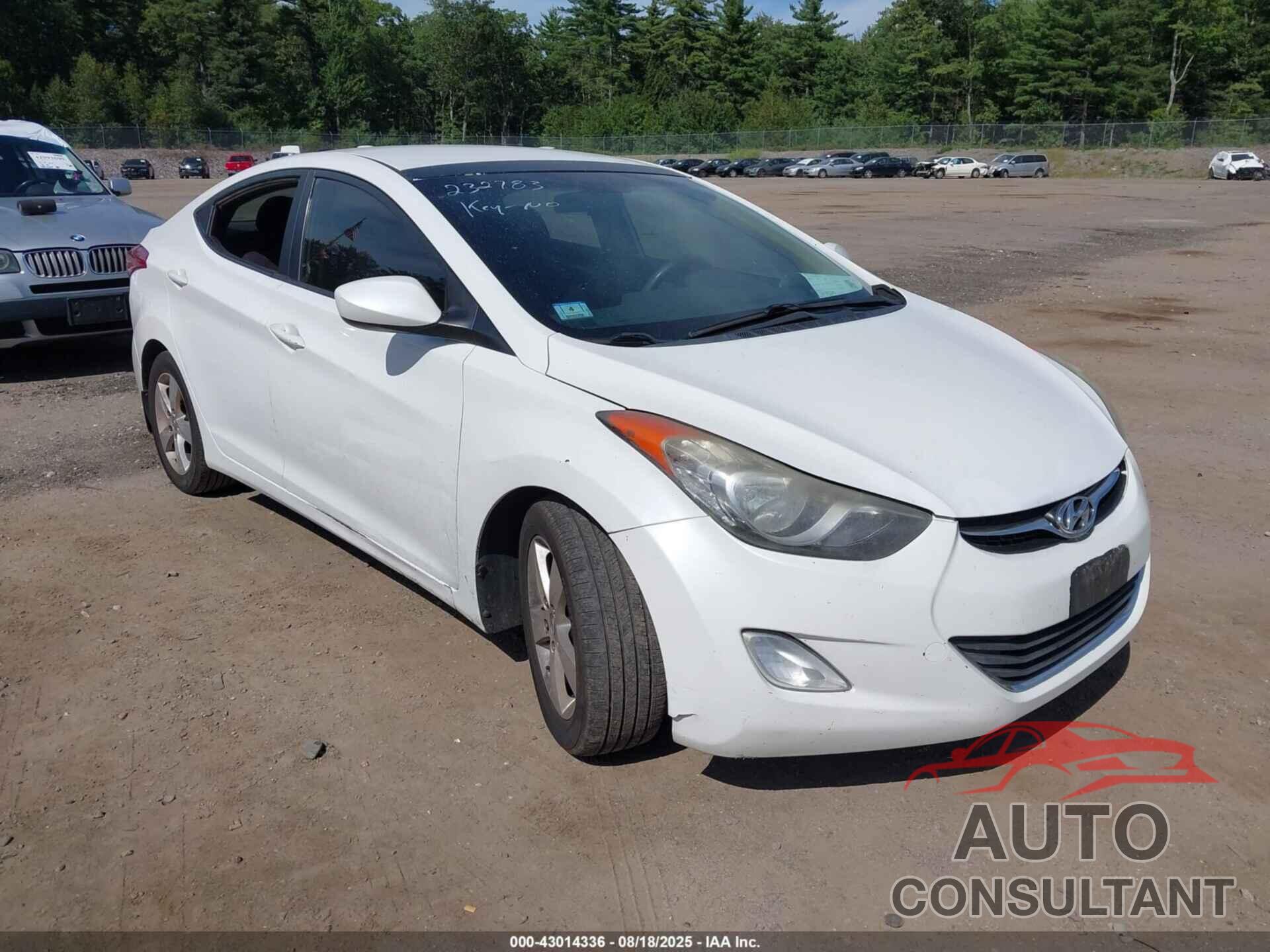 HYUNDAI ELANTRA 2012 - 5NPDH4AE8CH137898