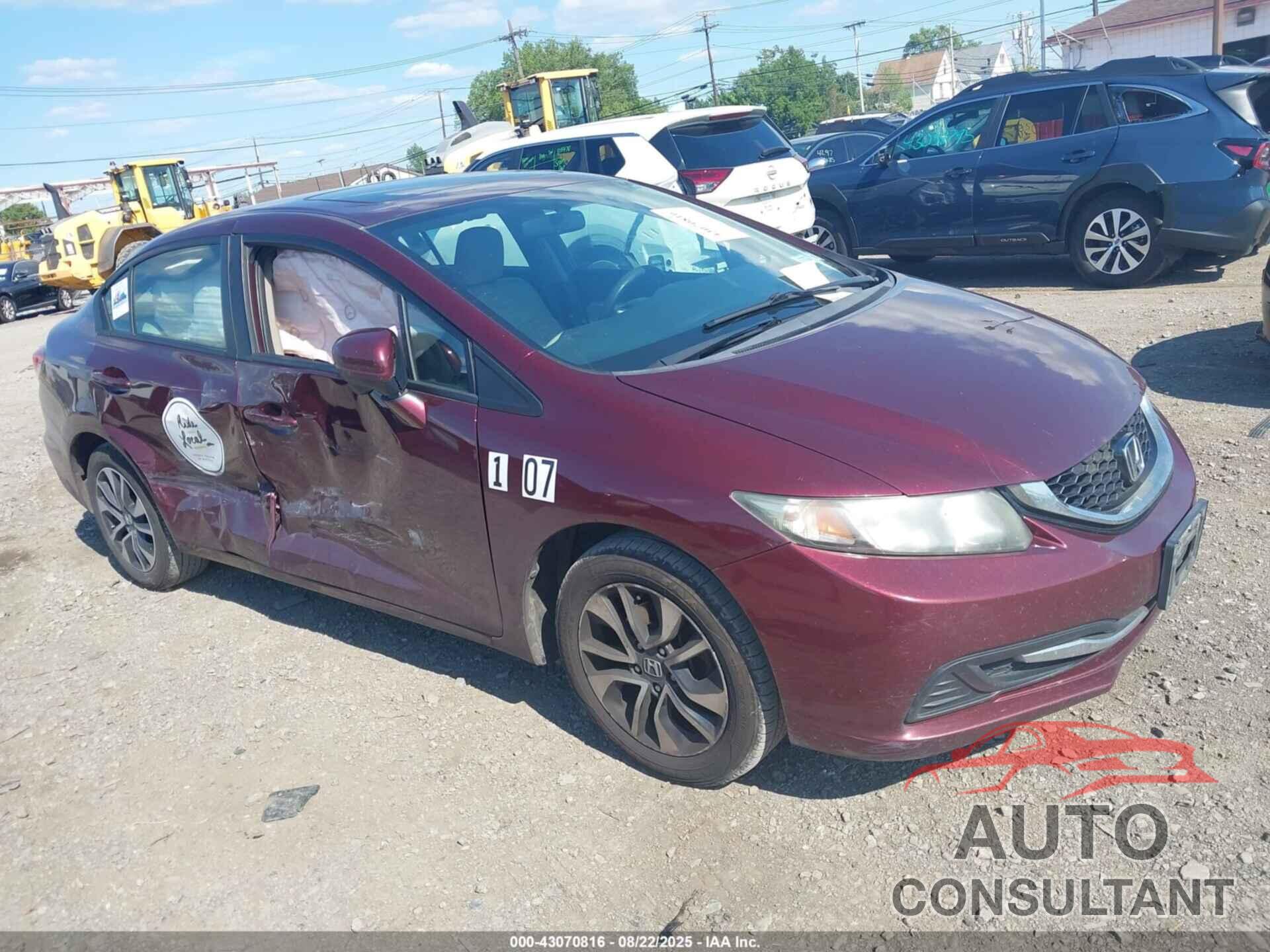 HONDA CIVIC 2014 - 19XFB2F8XEE218135