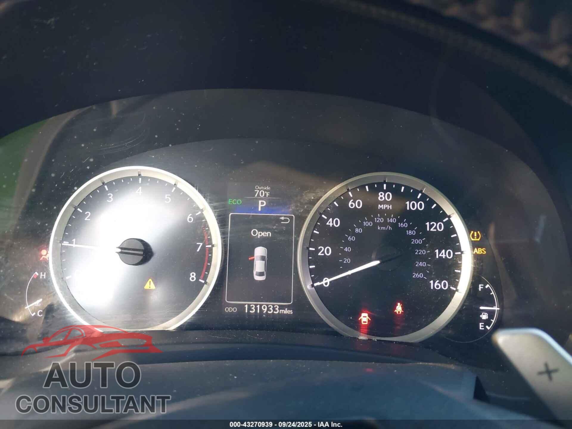 LEXUS IS 250 2014 - JTHBF1D28E5012625