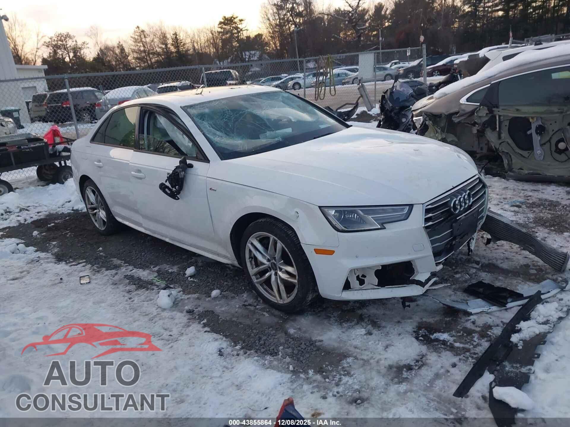 AUDI A4 2017 - WAUDNAF46HN054630