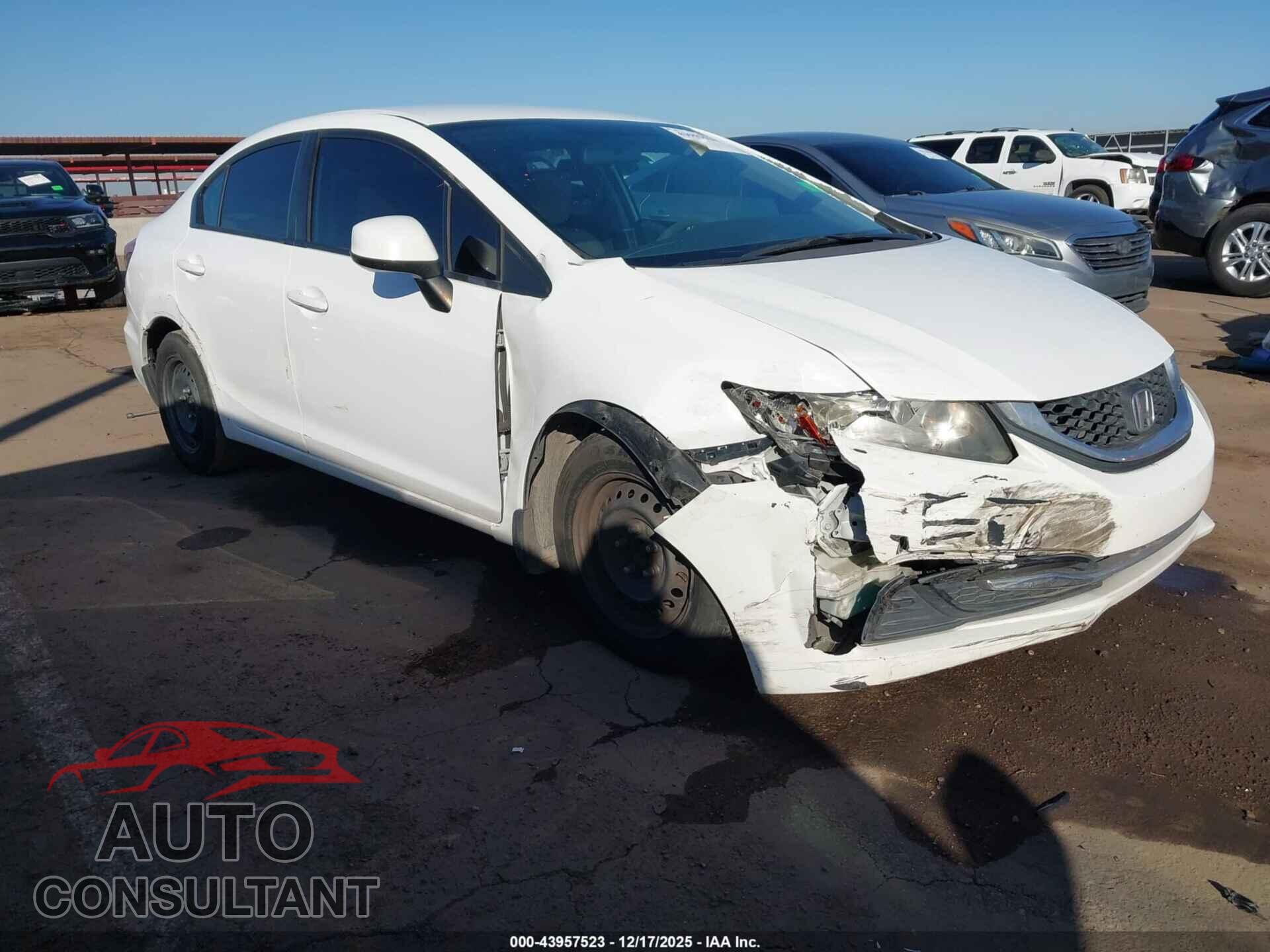 HONDA CIVIC 2013 - 19XFB2F52DE213967