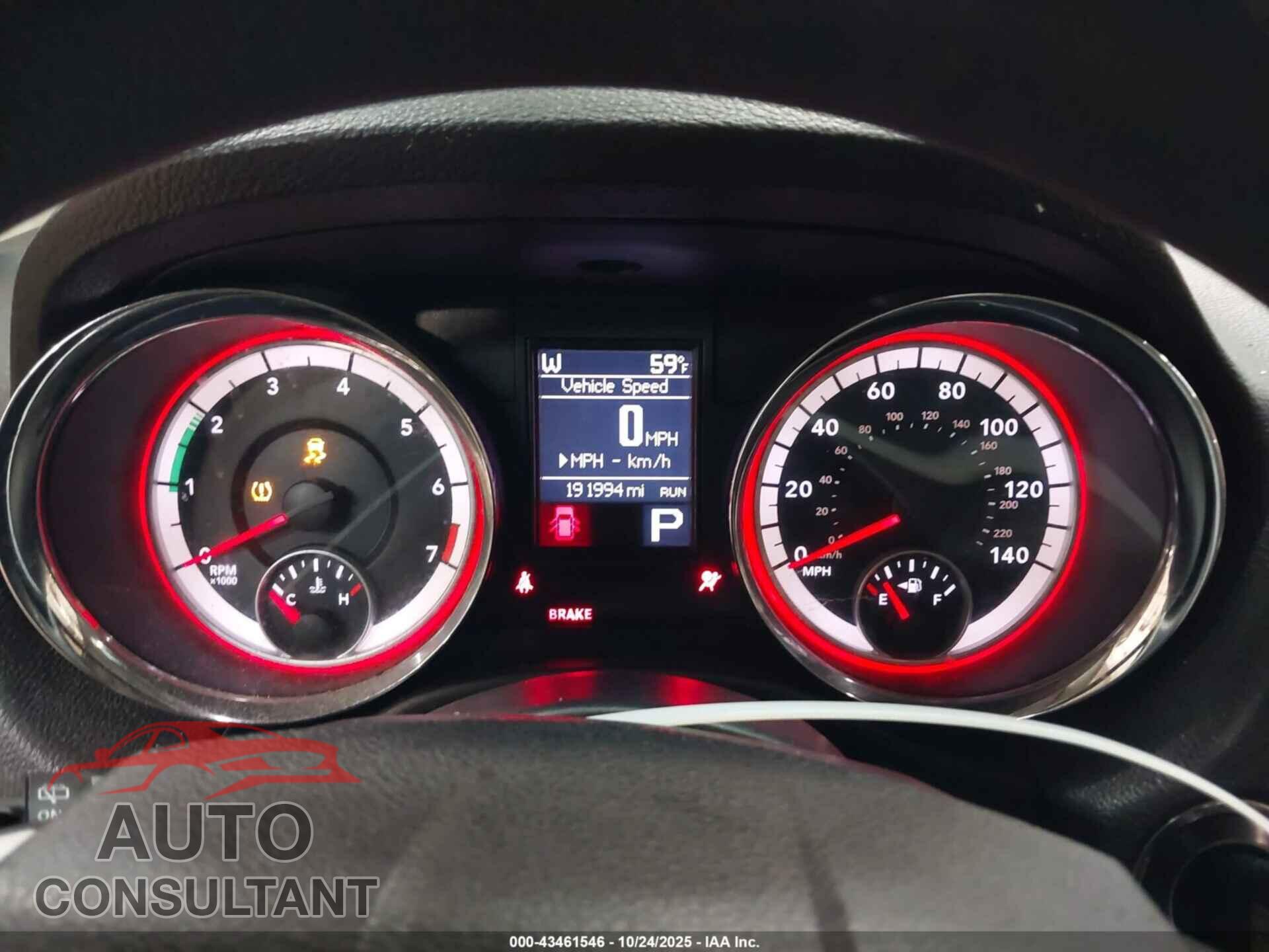 DODGE DURANGO 2011 - 1D4RE2GG9BC618848
