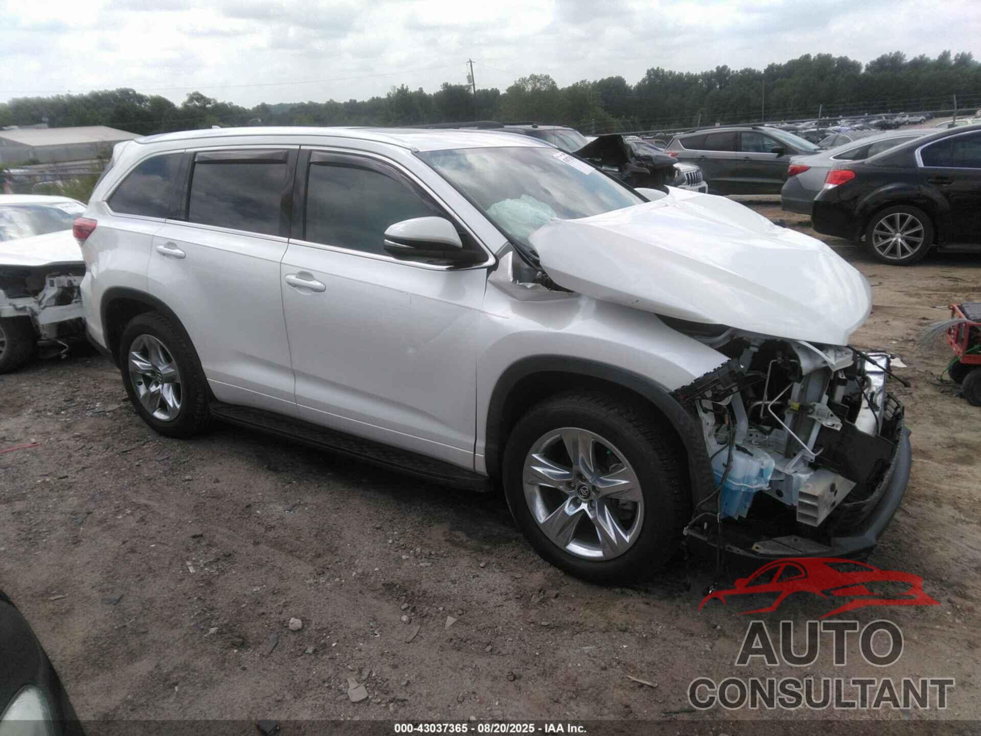 TOYOTA HIGHLANDER 2019 - 5TDYZRFH5KS348323