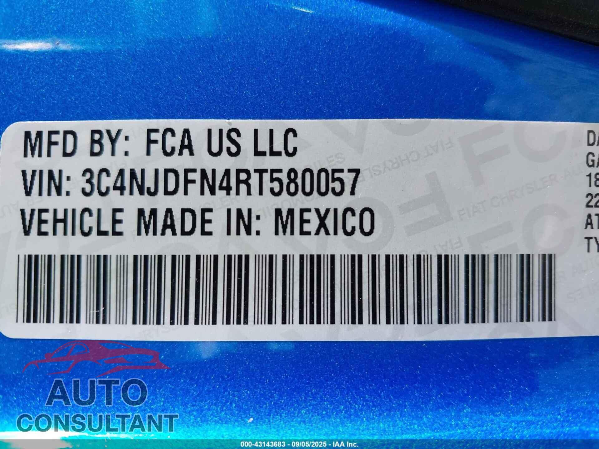 JEEP COMPASS 2024 - 3C4NJDFN4RT580057