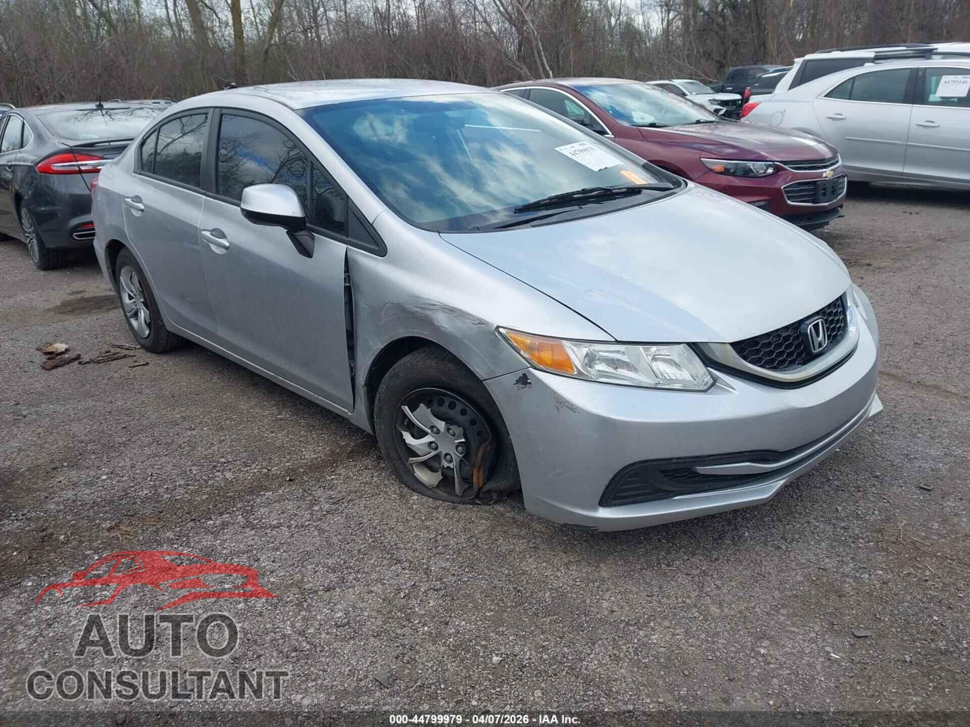 HONDA CIVIC 2013 - 2HGFB2F57DH595385