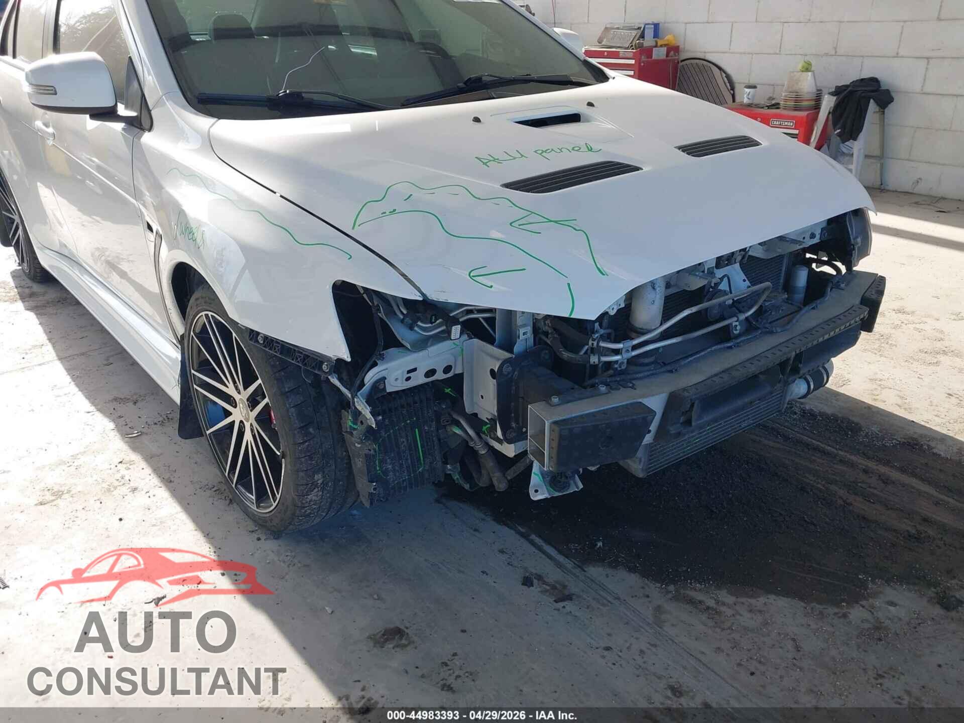 MITSUBISHI LANCER EVOLUTION 2015 - JA32W8FV4FU007946