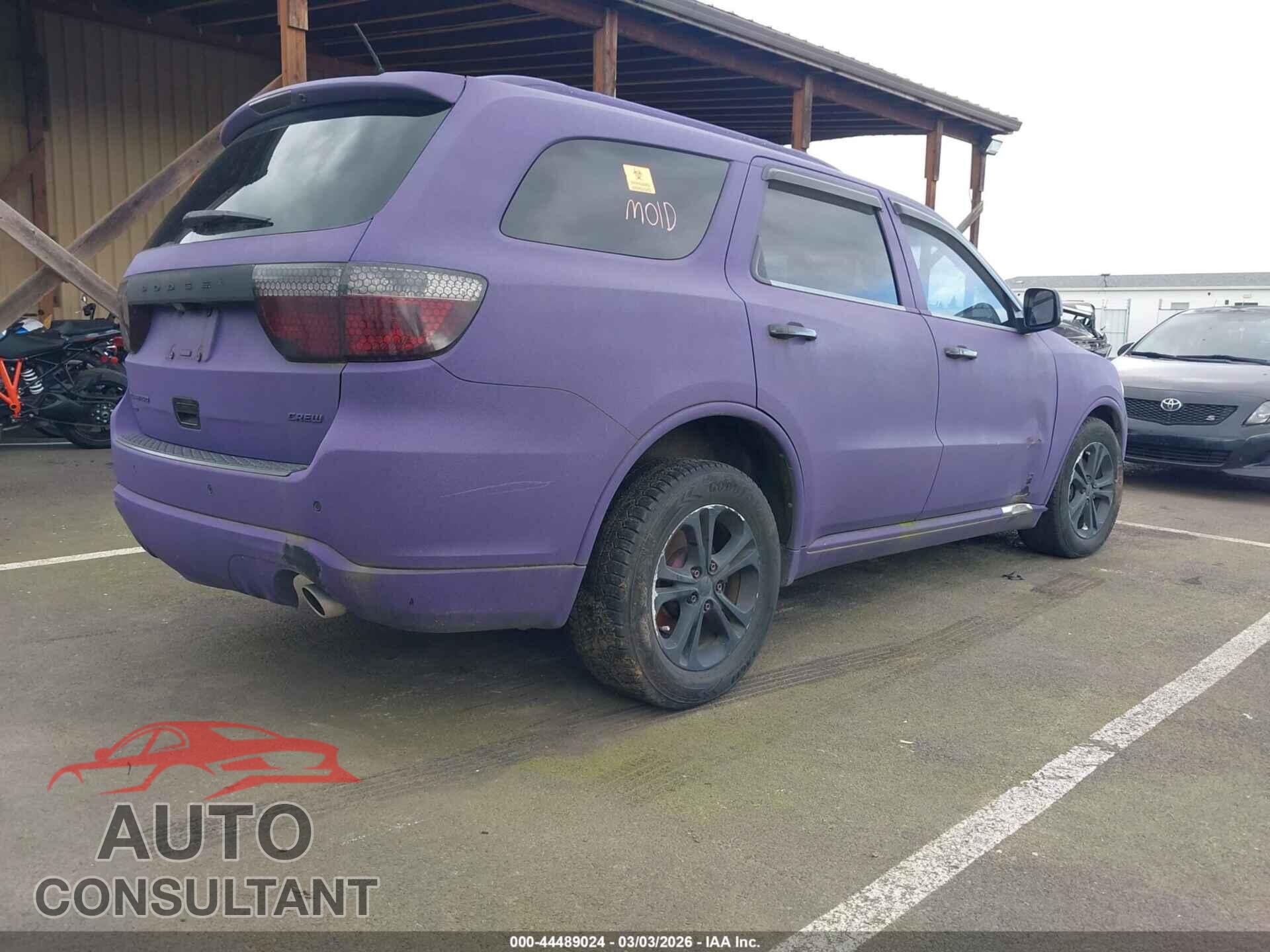 DODGE DURANGO 2012 - 1C4RDJDGXCC105656