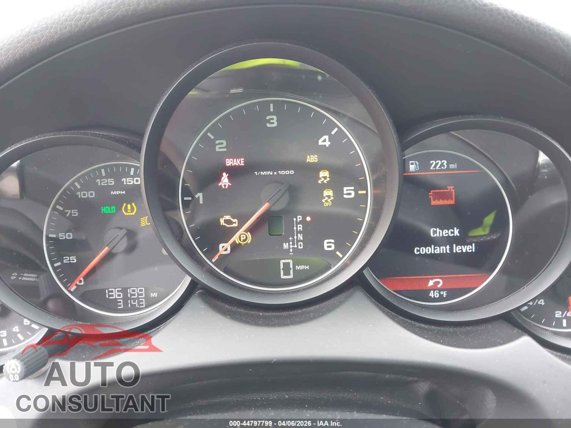 PORSCHE CAYENNE 2013 - WP1AF2A23DLA31969