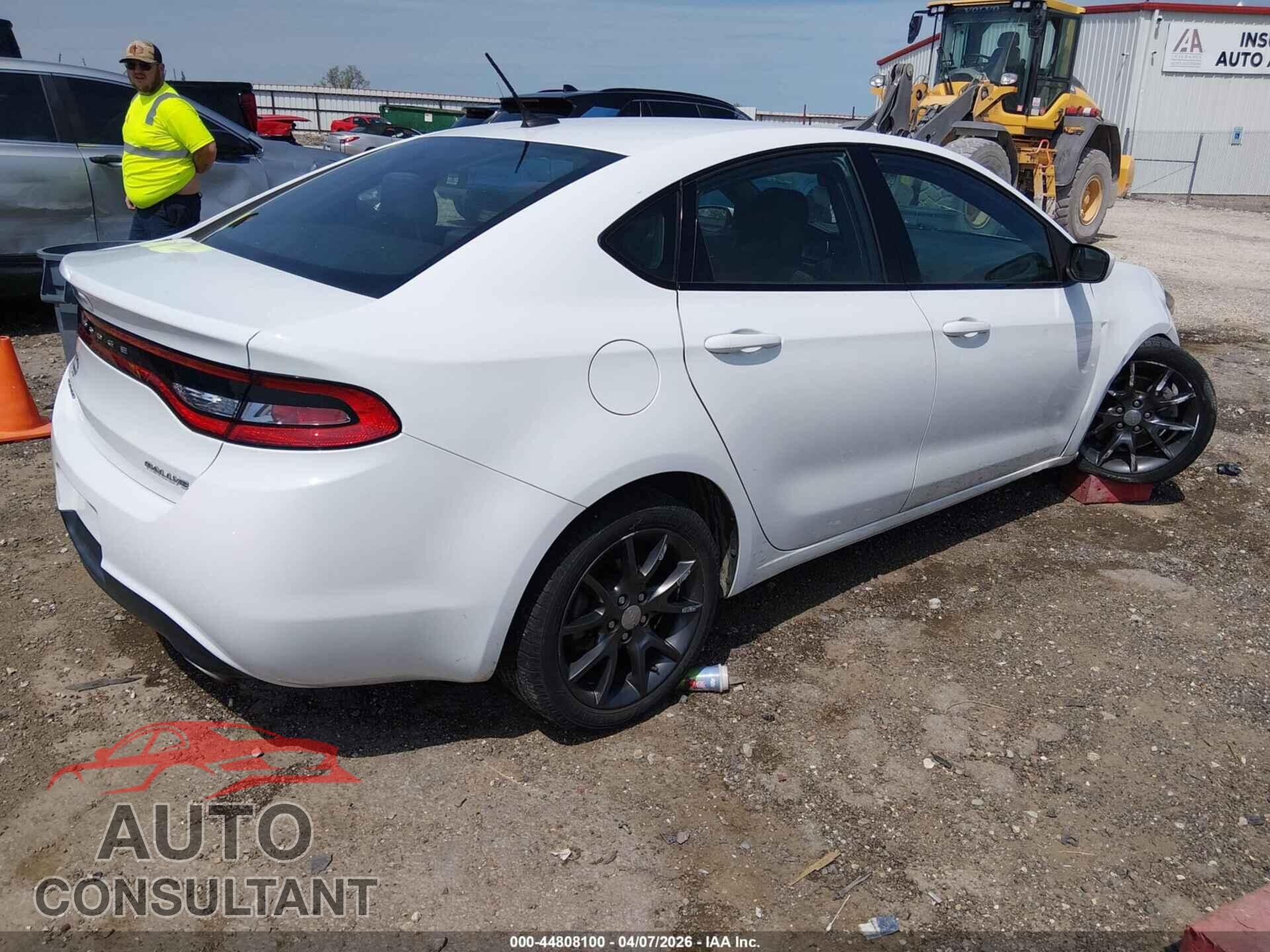 DODGE DART 2015 - 1C3CDFBB4FD346254