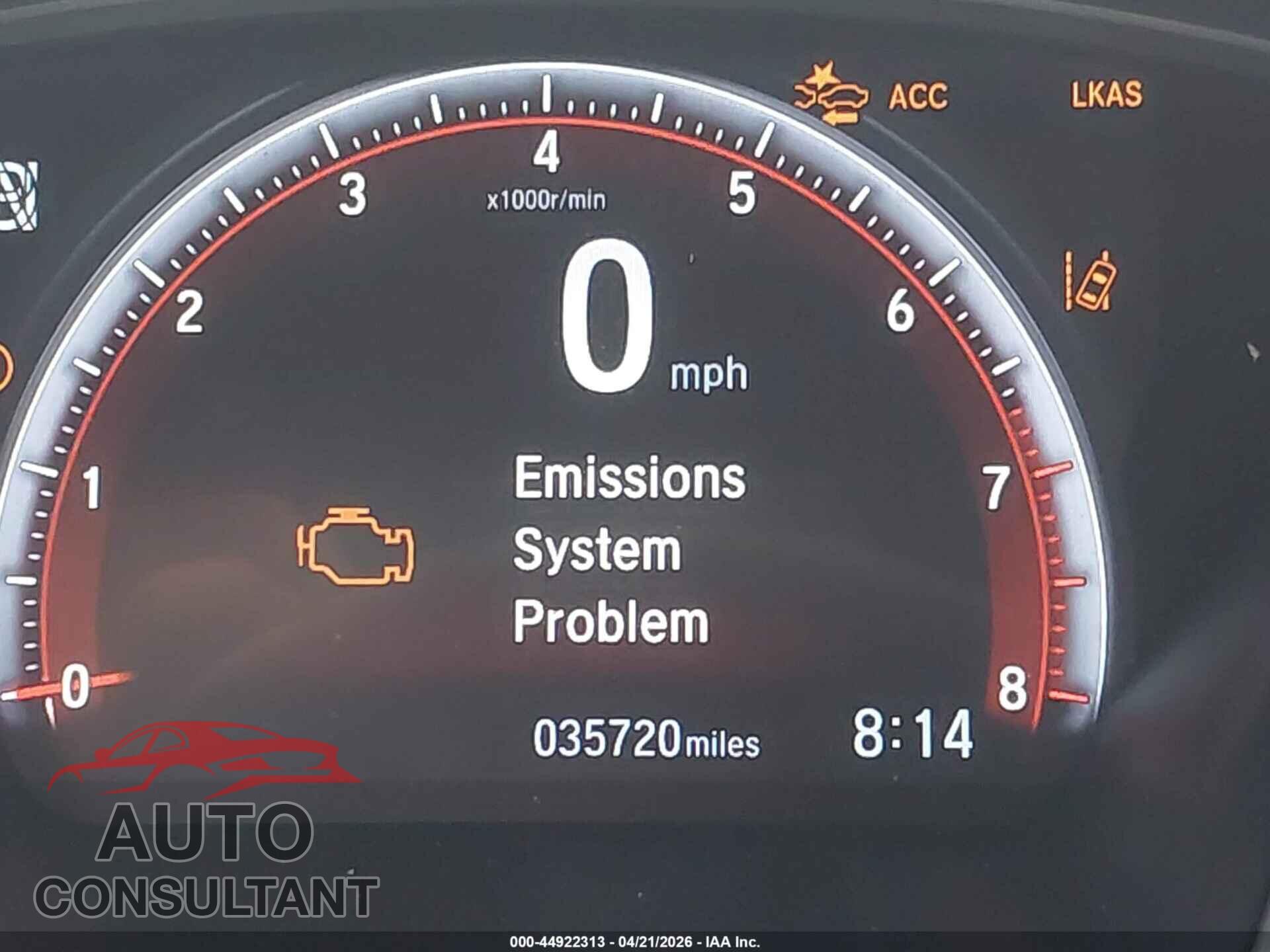 HONDA CIVIC 2019 - 2HGFC2F86KH601732