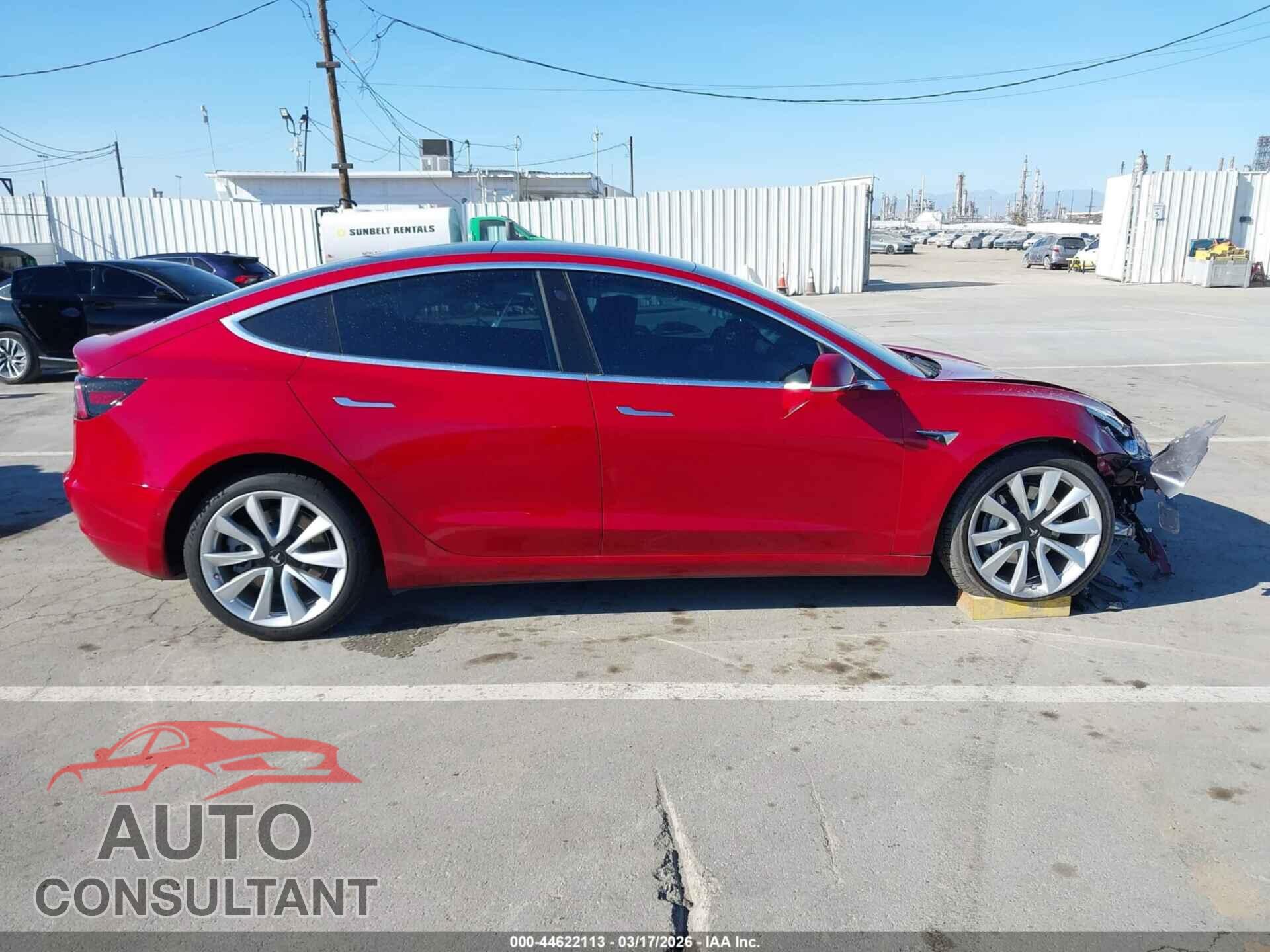 TESLA MODEL 3 2018 - 5YJ3E1EB8JF091407