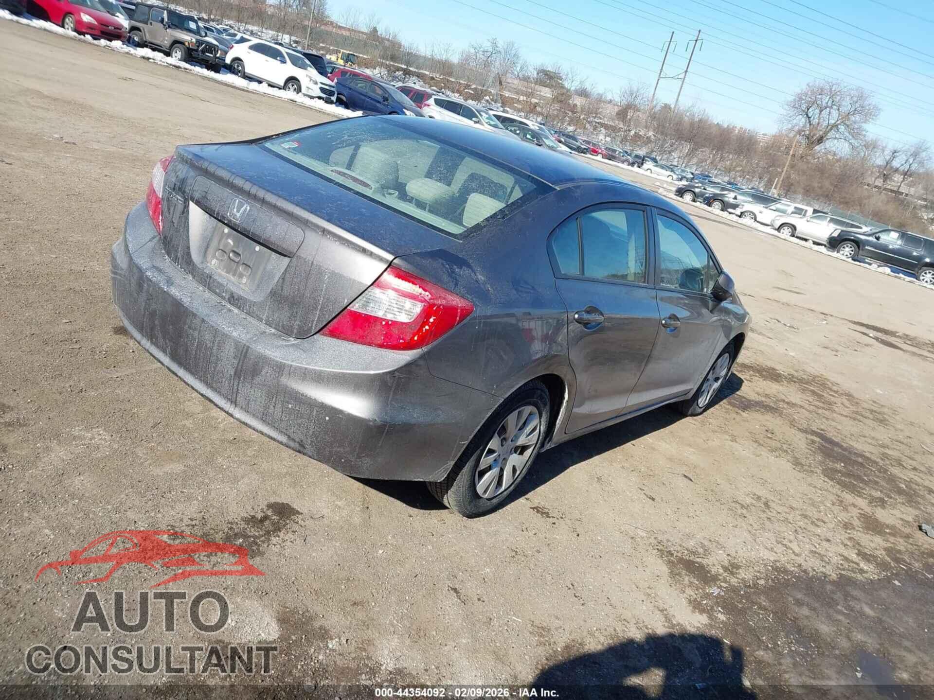 HONDA CIVIC 2012 - 19XFB2F52CE334190