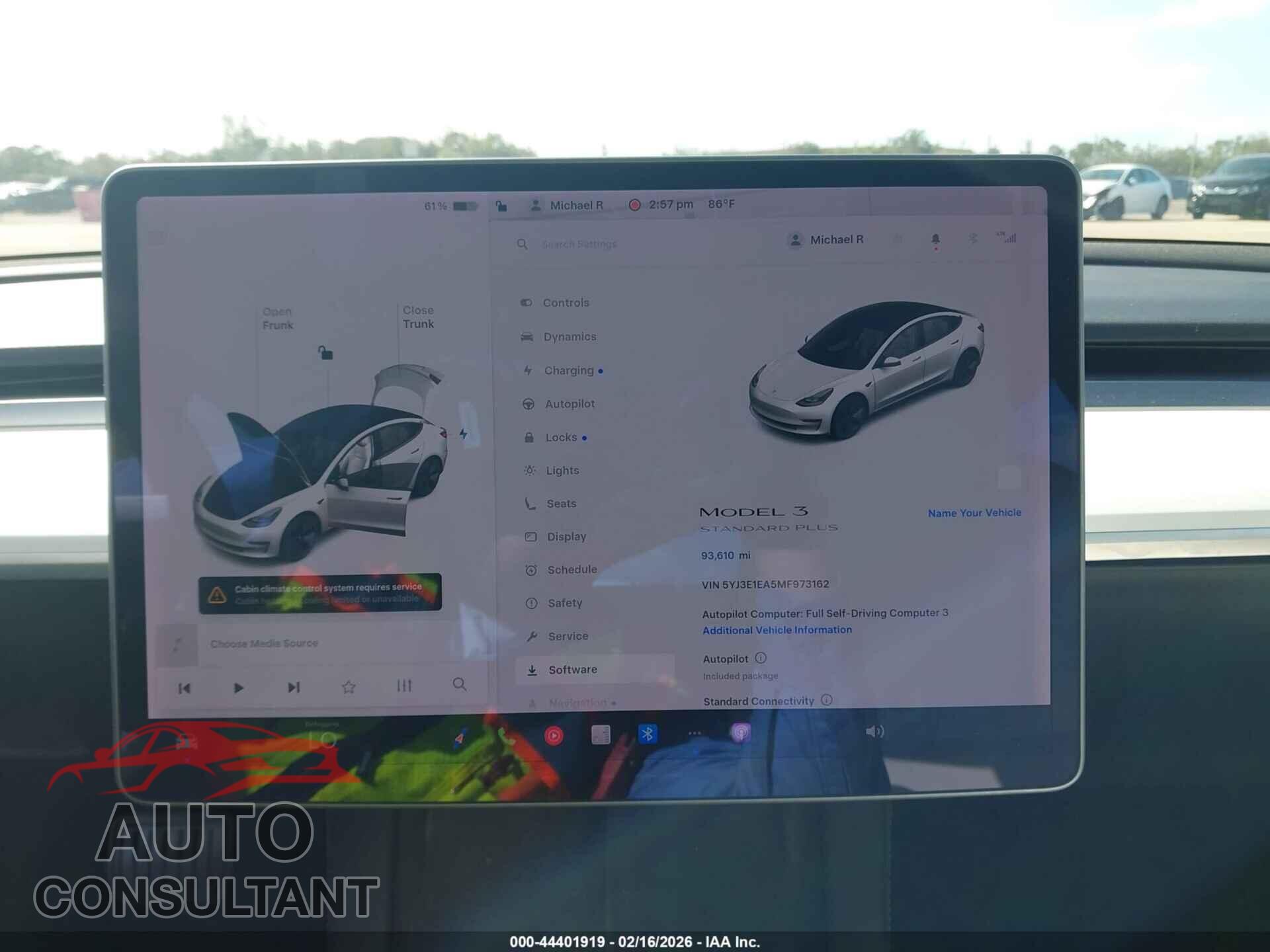 TESLA MODEL 3 2021 - 5YJ3E1EA5MF973162