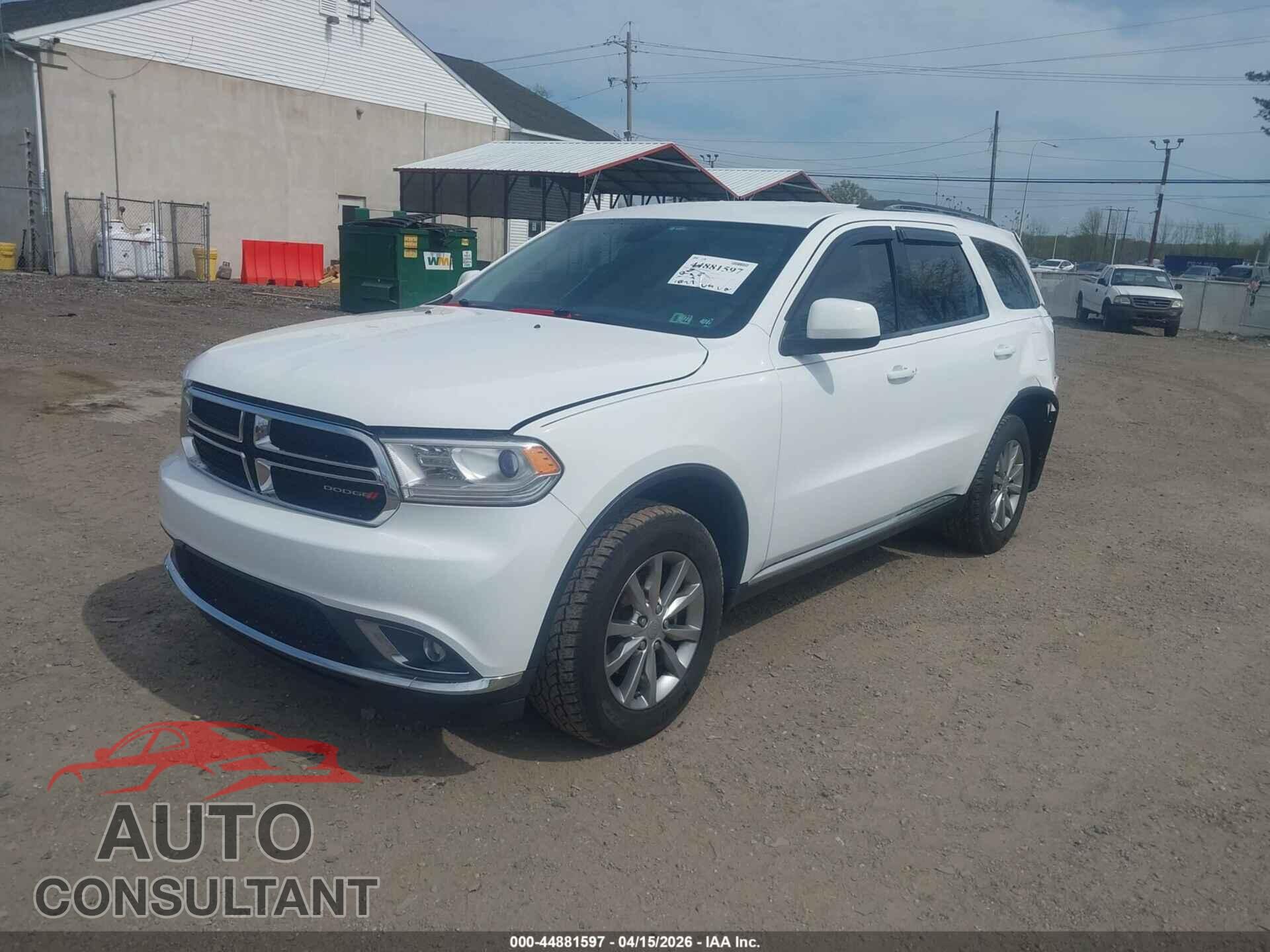 DODGE DURANGO 2017 - 1C4RDJAG0HC850783