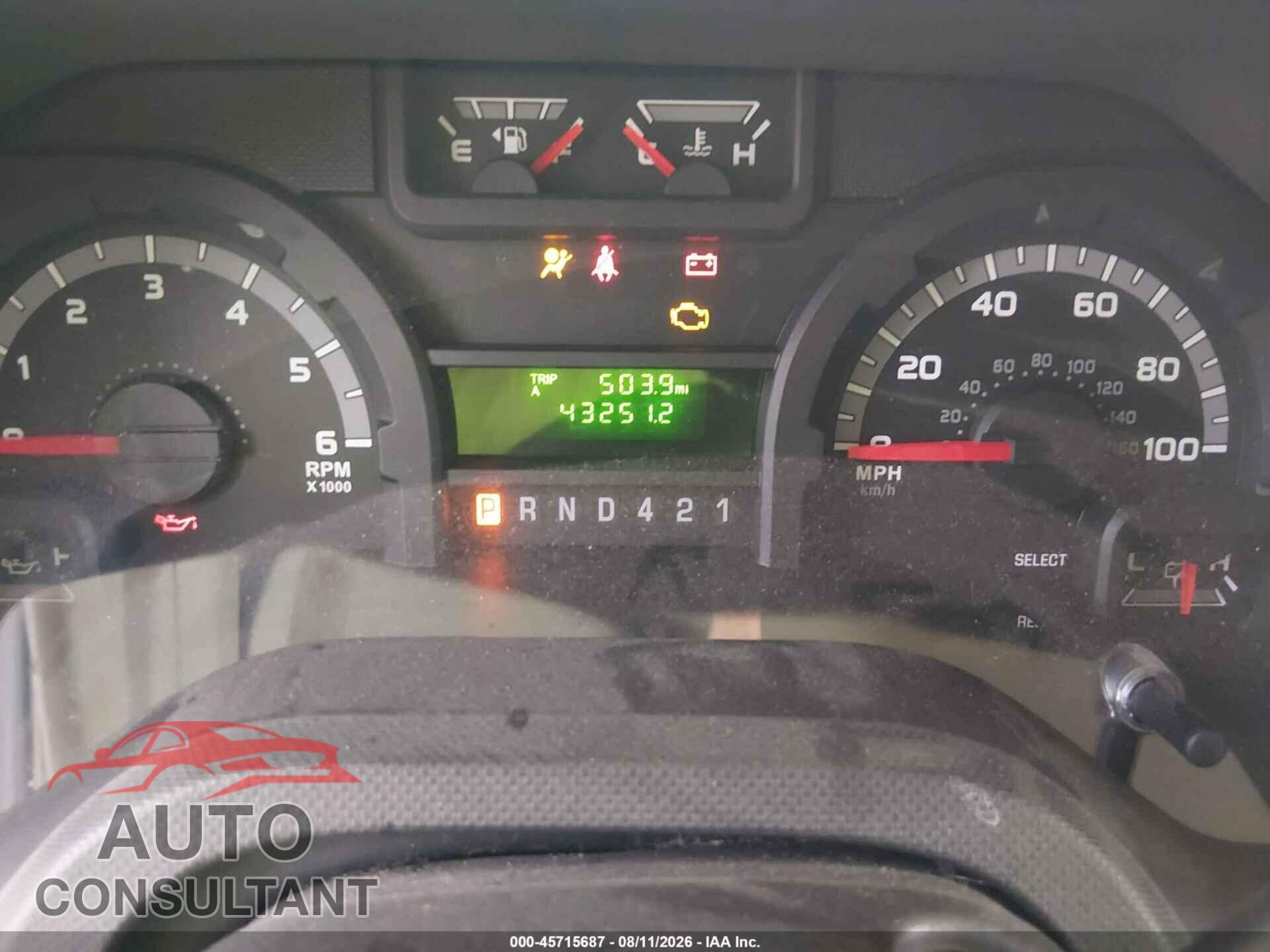 FORD E-450 CUTAWAY 2017 - 1FDXE4FS0HDC14289