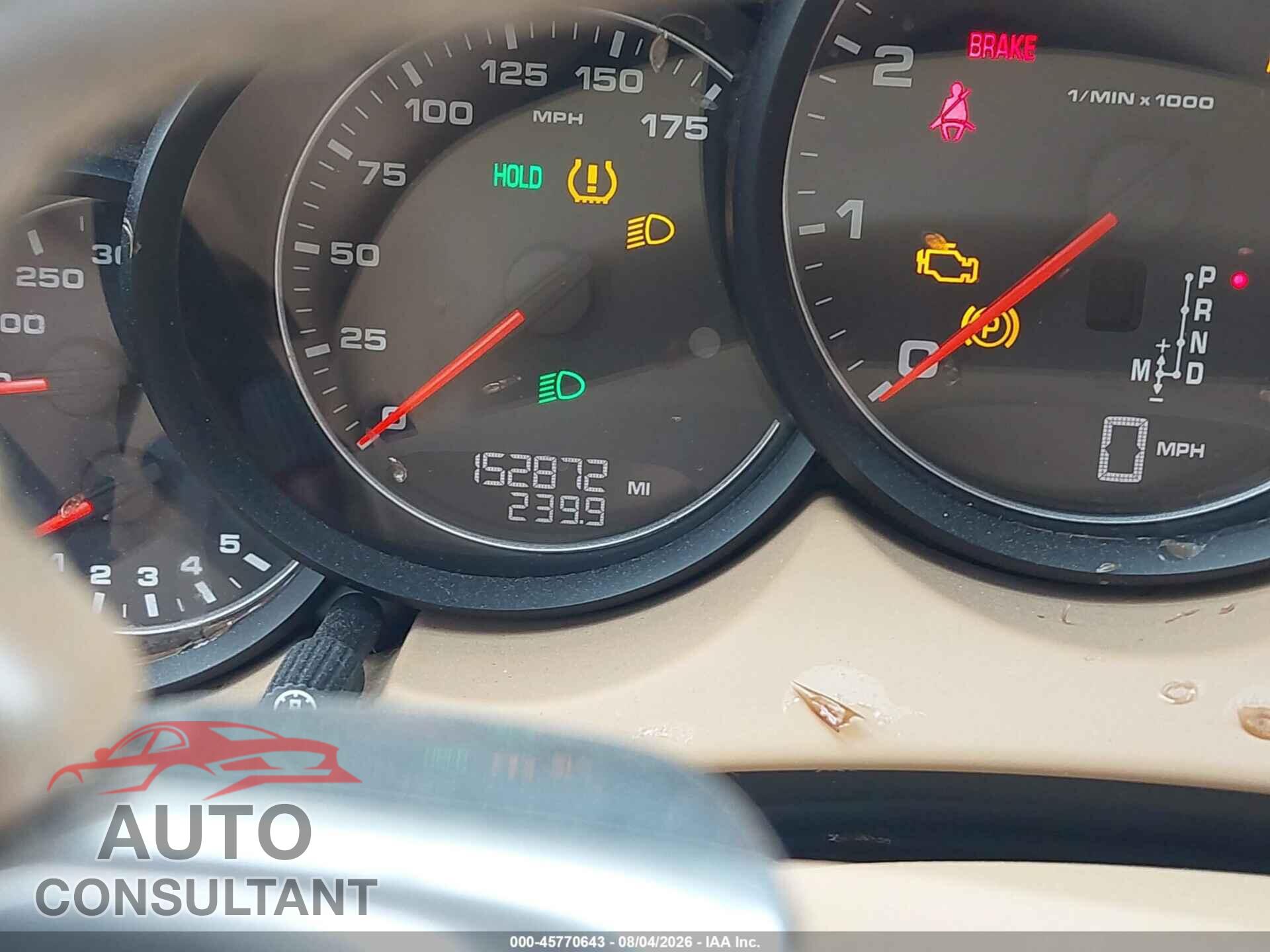PORSCHE CAYENNE 2011 - WP1AA2A23BLA07554