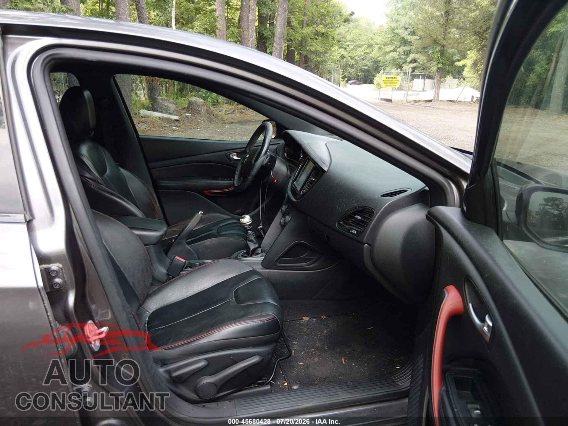 DODGE DART 2015 - 1C3CDFEB7FD411142