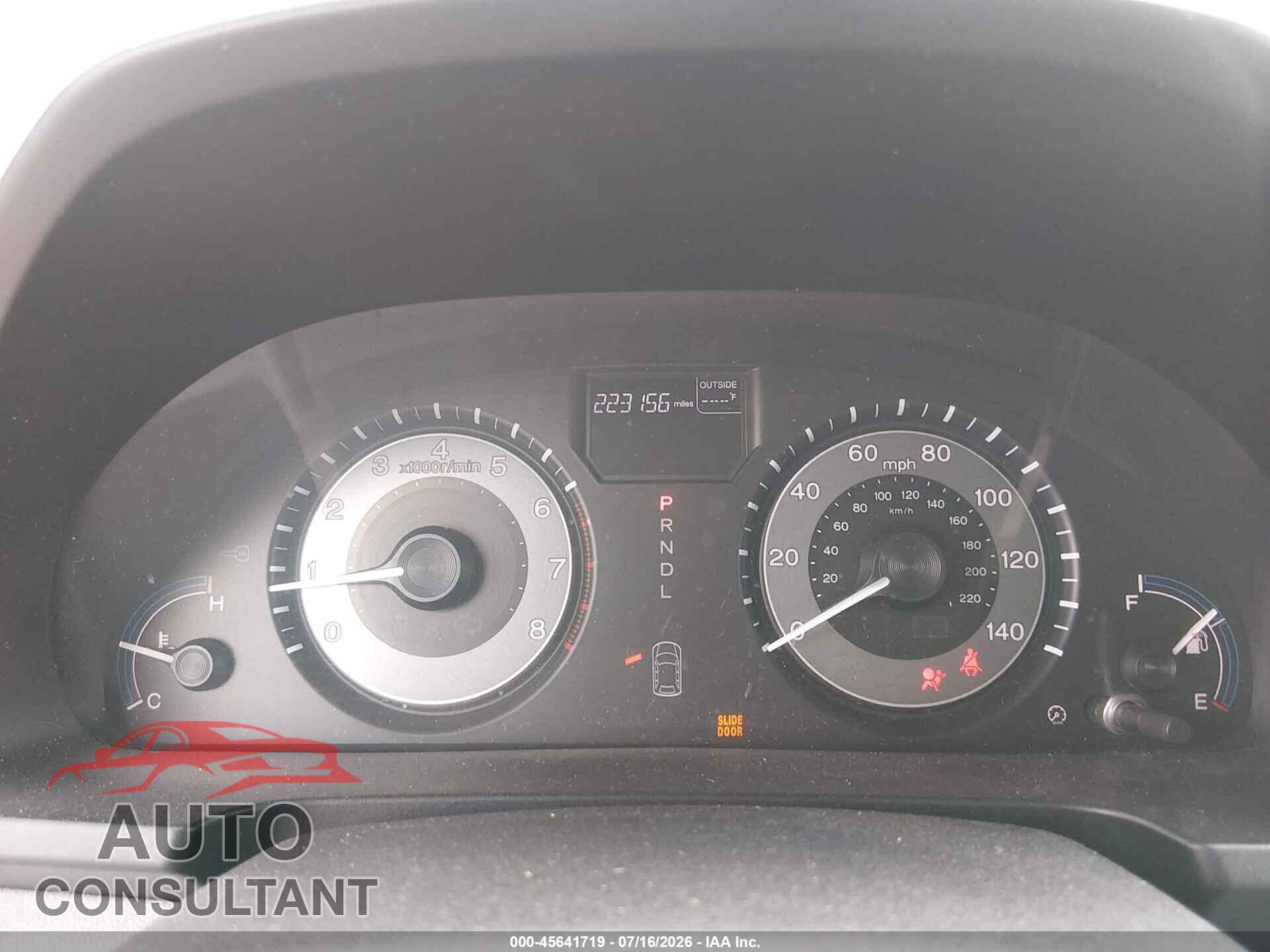 HONDA ODYSSEY 2012 - 5FNRL5H44CB083599