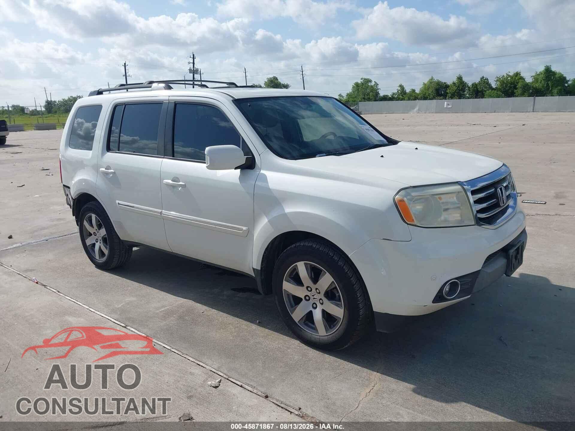 HONDA PILOT 2014 - 5FNYF3H98EB008698