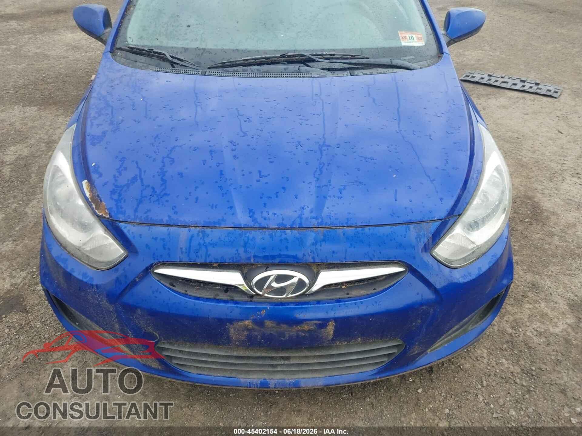HYUNDAI ACCENT 2012 - KMHCT4AEXCU113971