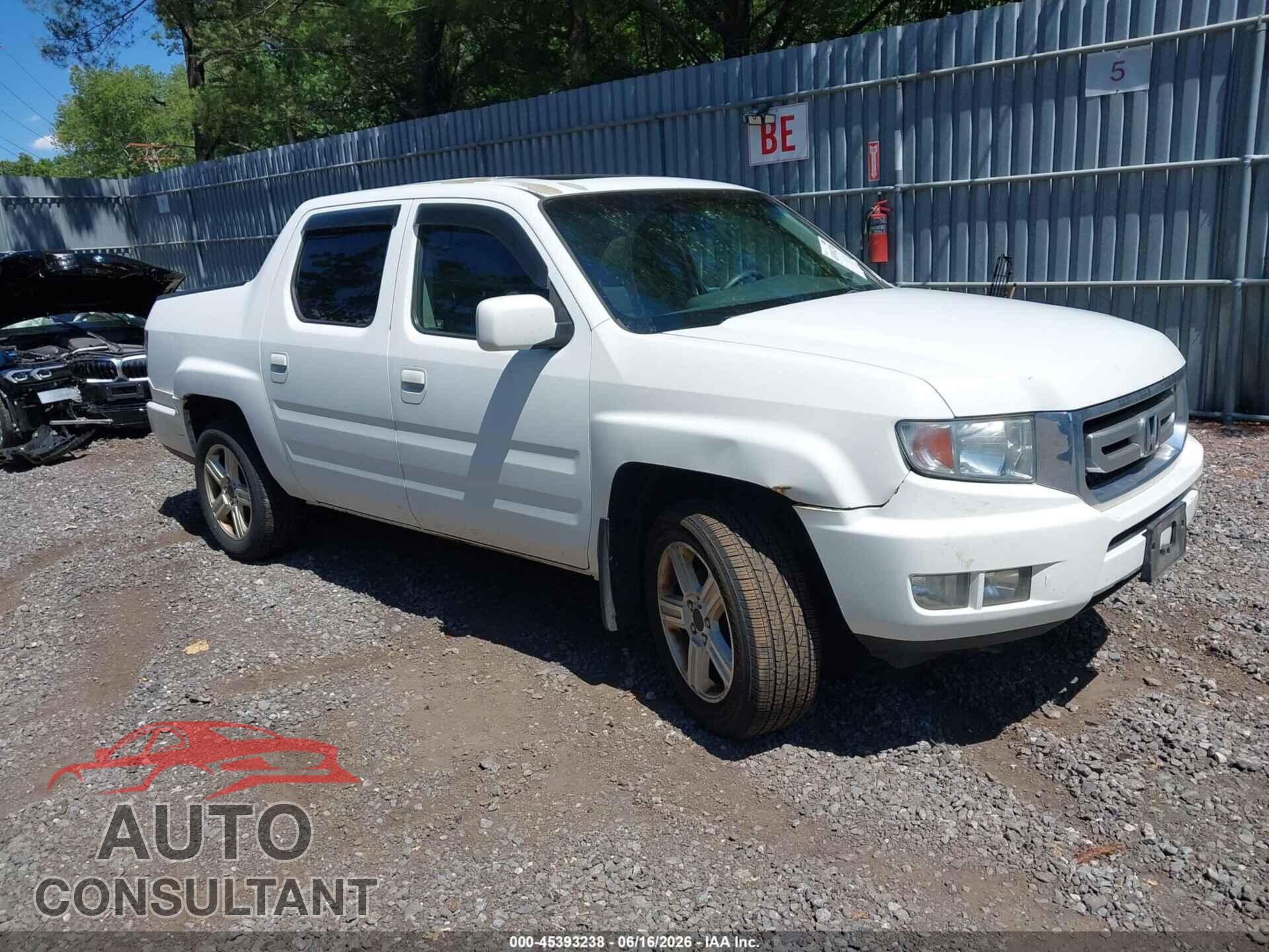 HONDA RIDGELINE 2011 - 5FPYK1F54BB452423