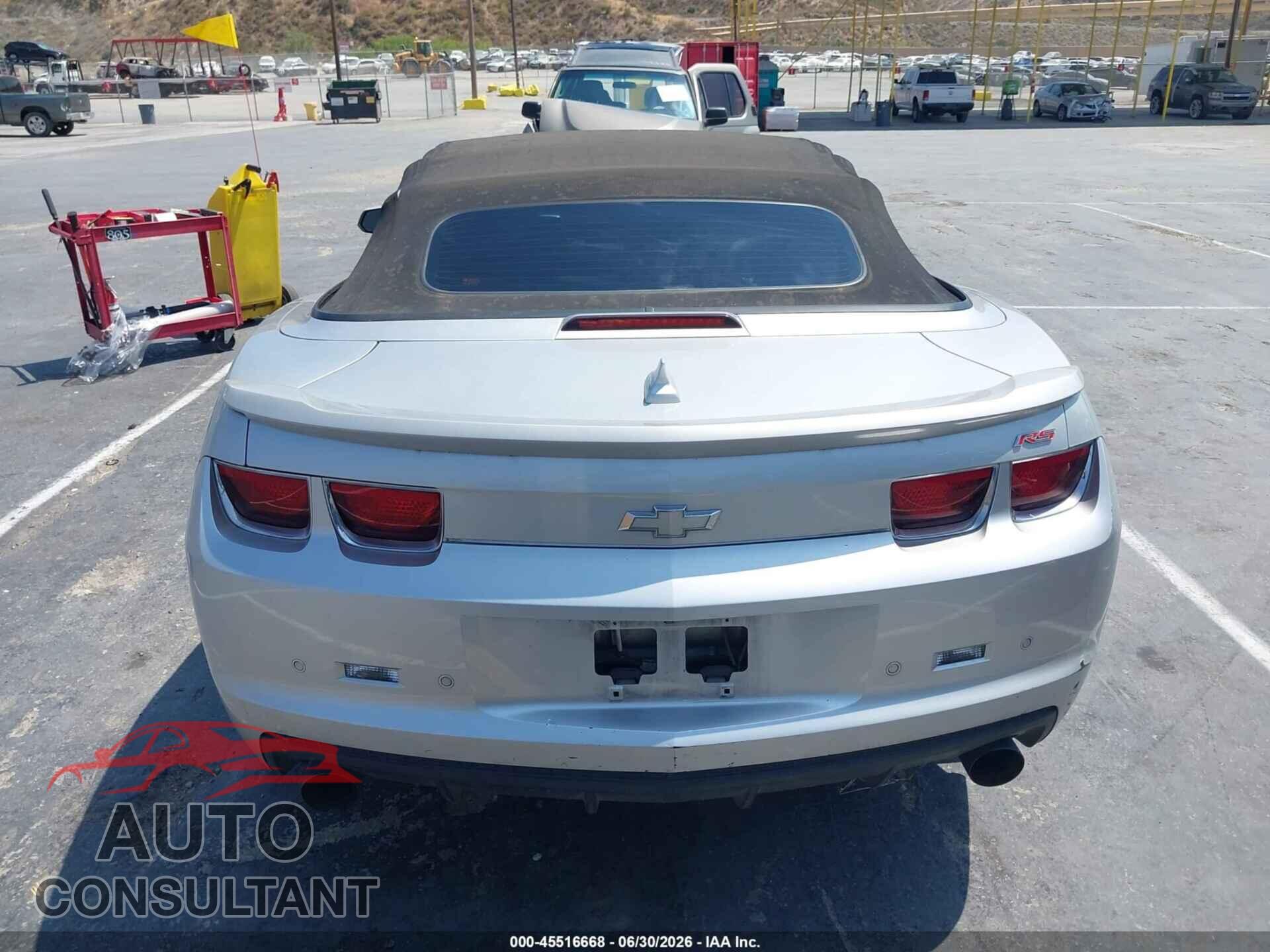 CHEVROLET CAMARO 2012 - 2G1FF3D30C9129986