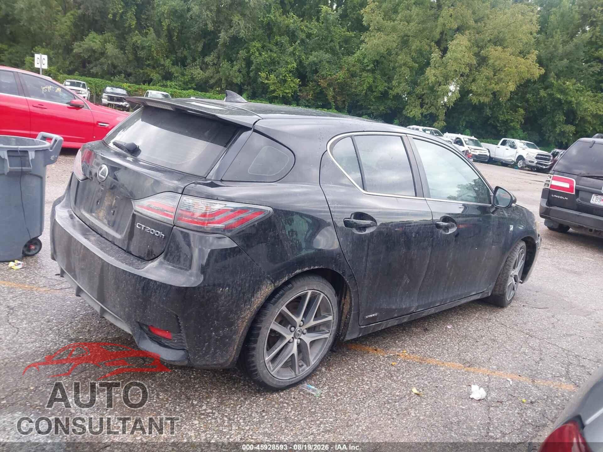 LEXUS CT 200H 2014 - JTHKD5BH4E2190991