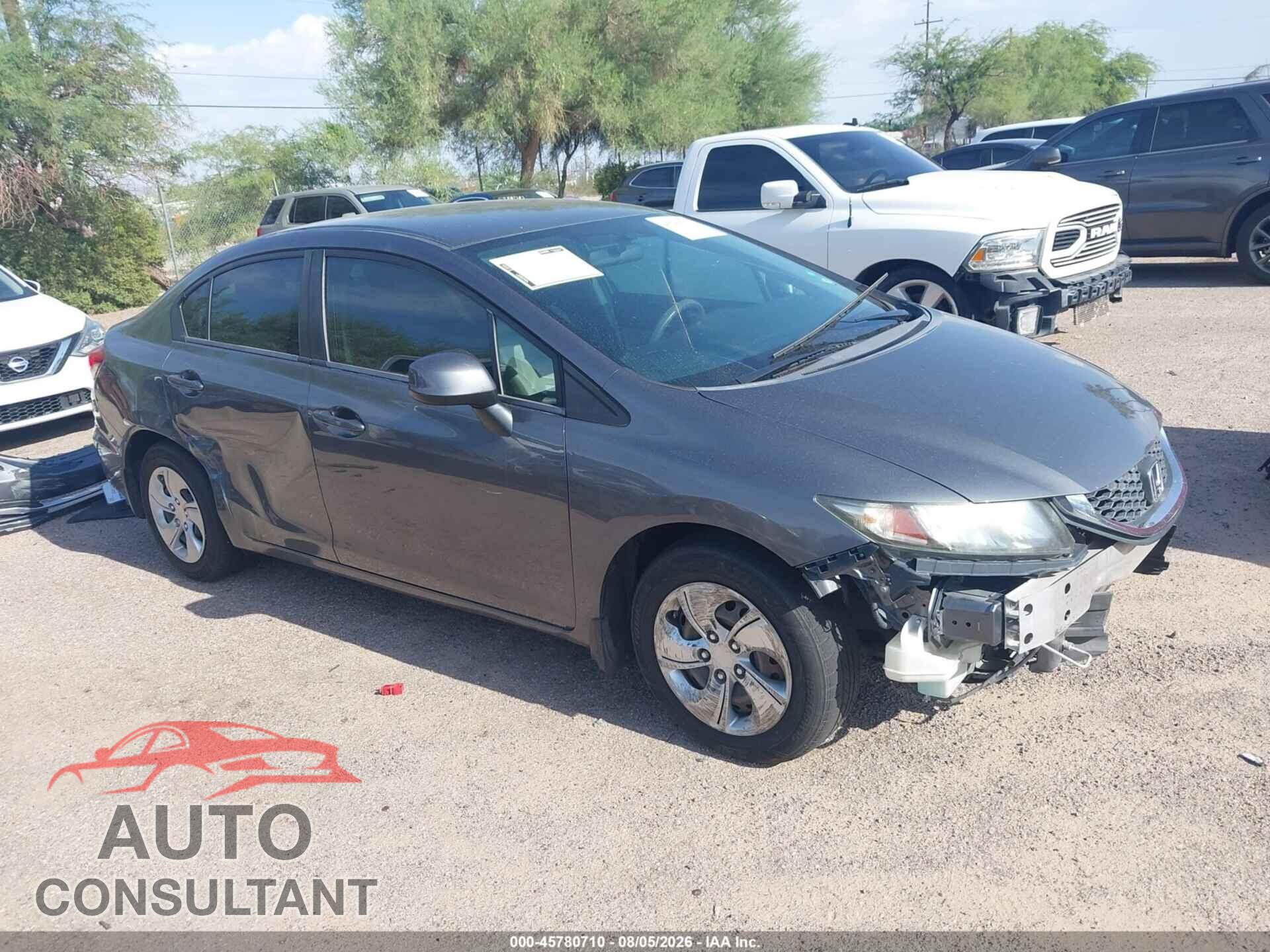 HONDA CIVIC 2013 - 19XFB2F59DE085047