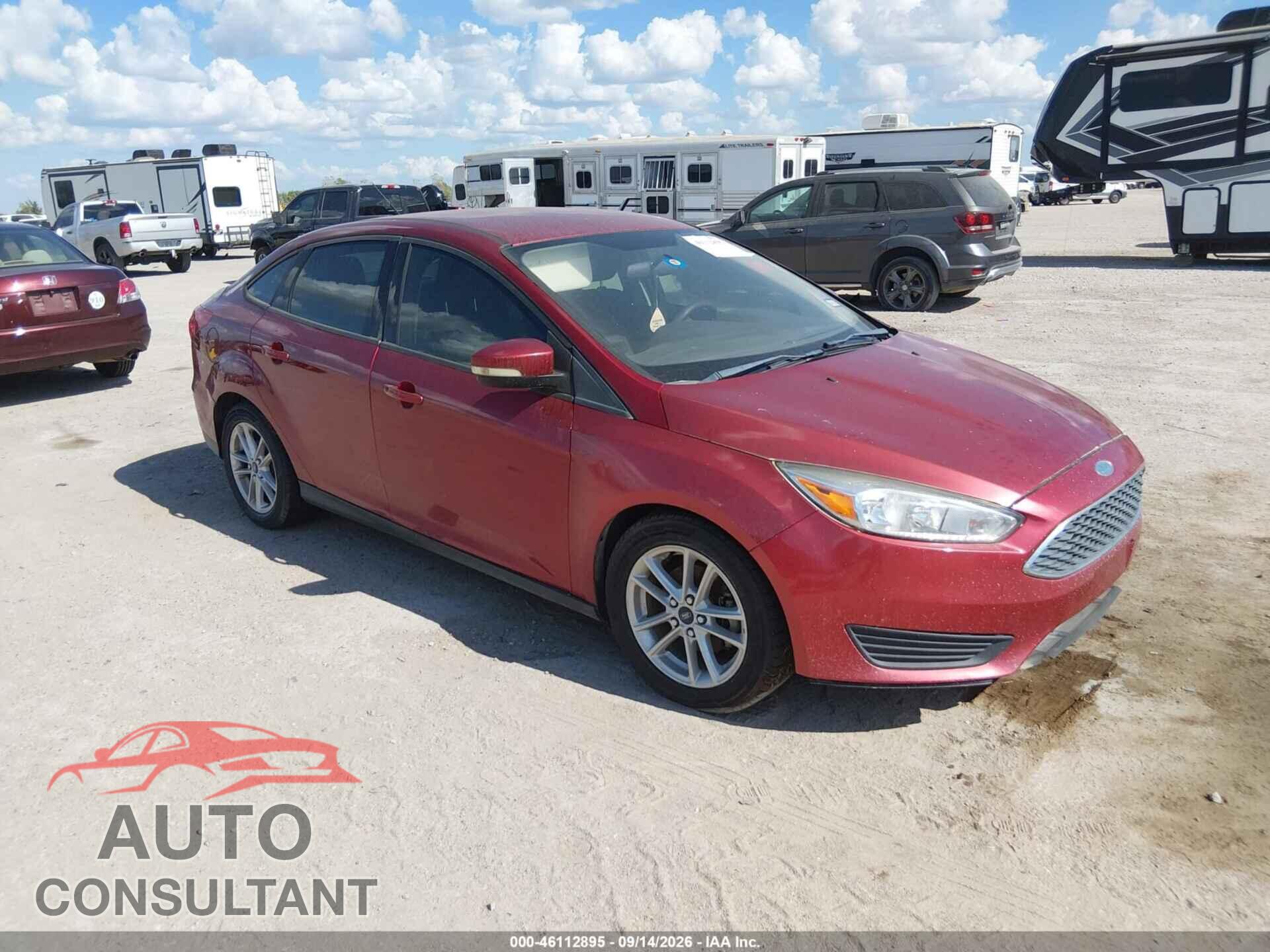 FORD FOCUS 2016 - 1FADP3F26GL262451