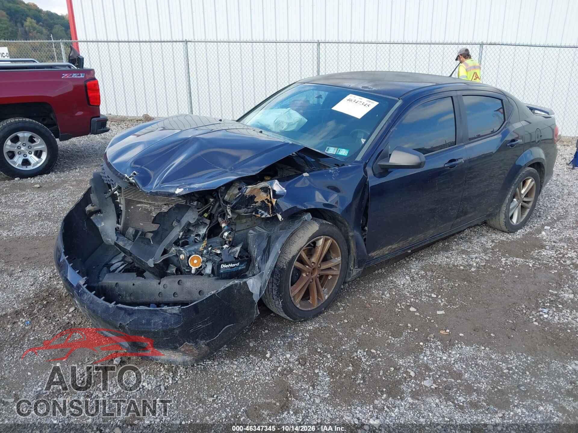 DODGE AVENGER 2012 - 1C3CDZAG8CN261003