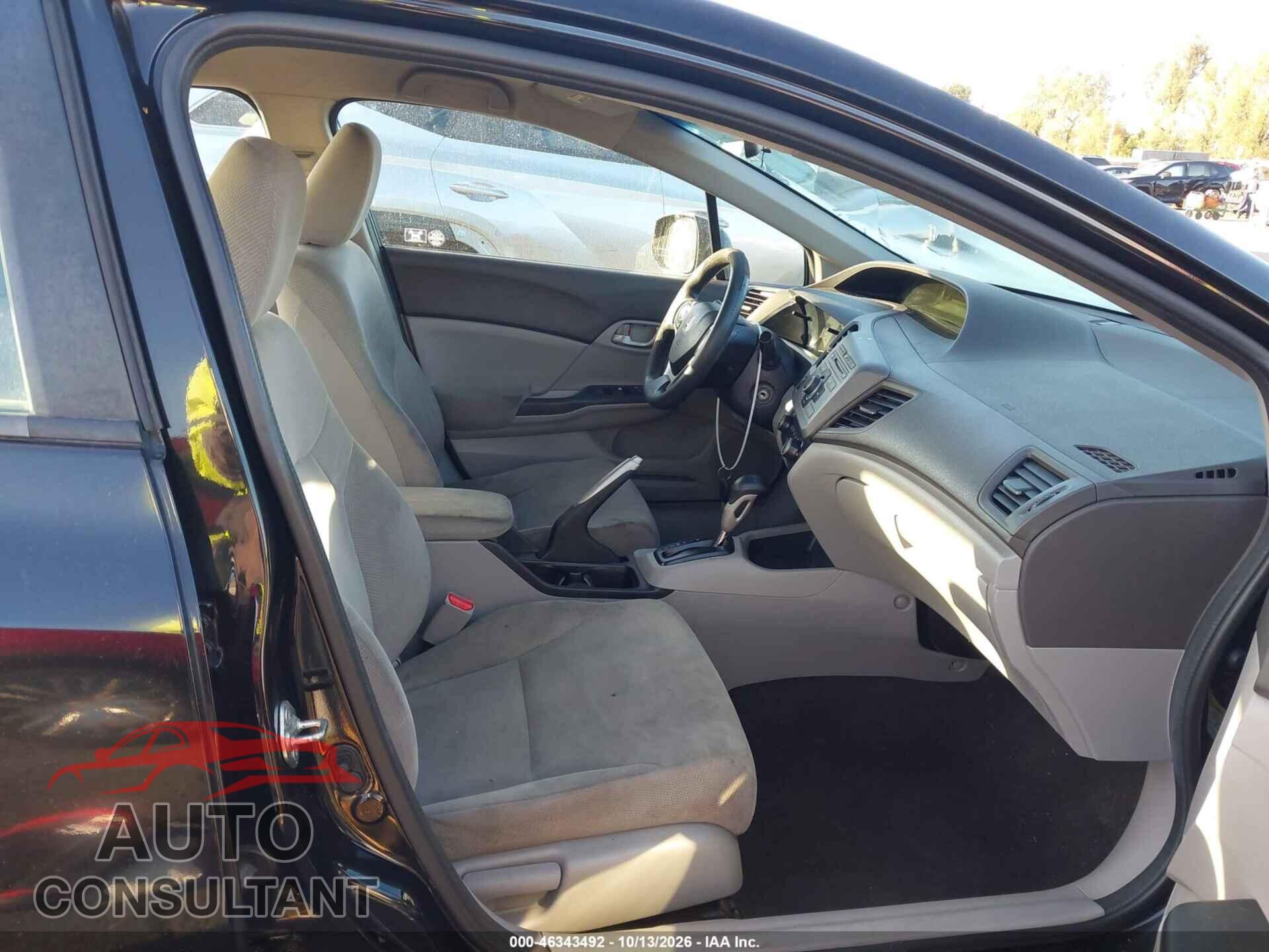 HONDA CIVIC 2012 - 19XFB2F59CE074418