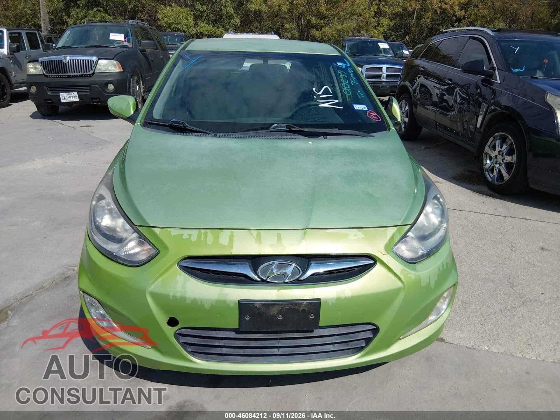 HYUNDAI ACCENT 2012 - KMHCU5AE4CU010239