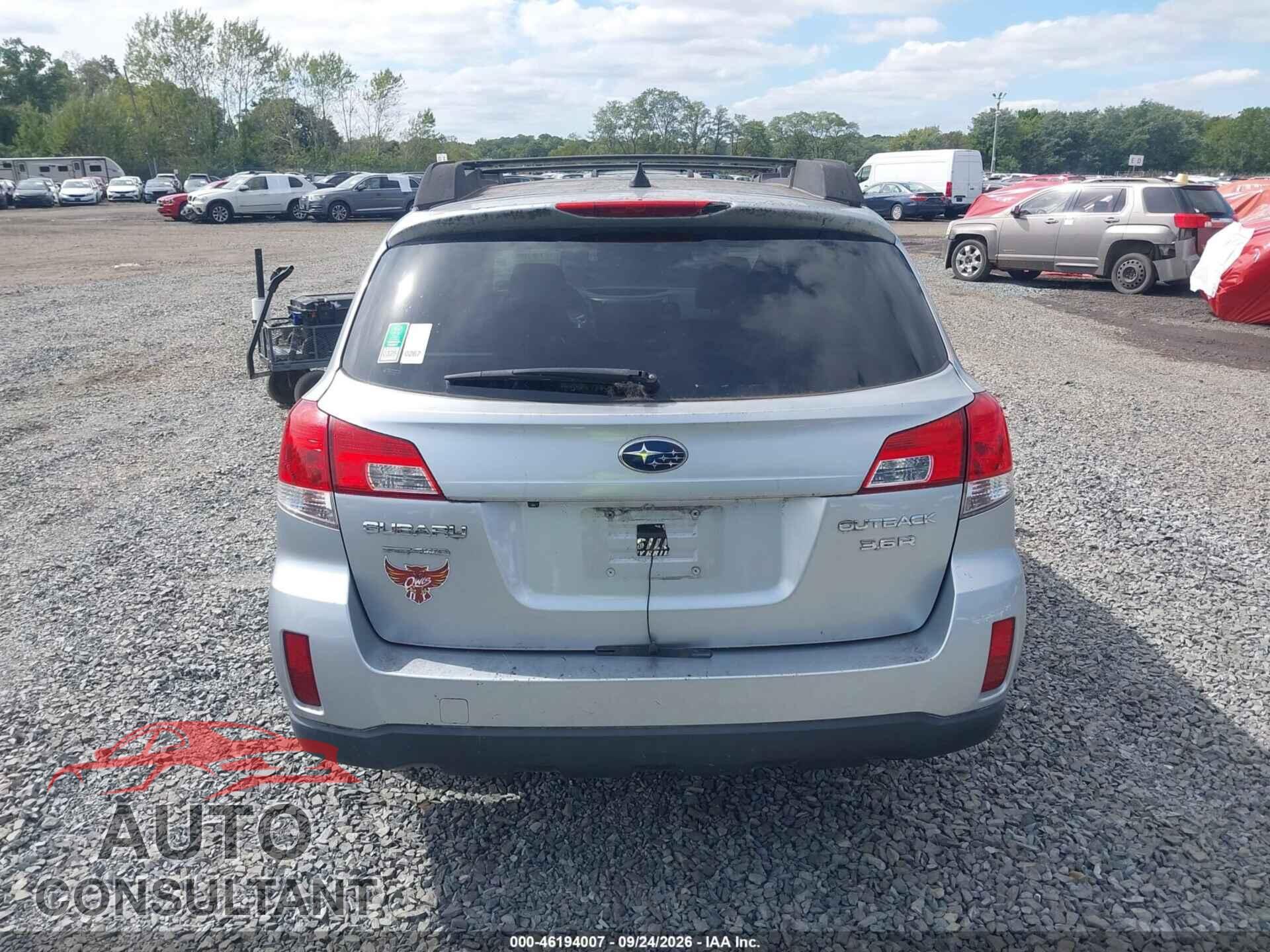SUBARU OUTBACK 2012 - 4S4BRDKC9C2254792
