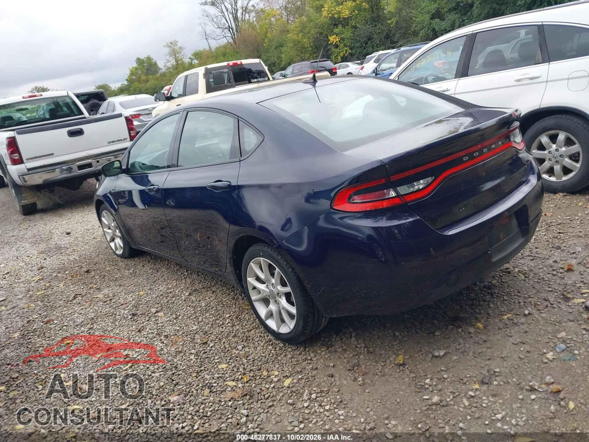 DODGE DART 2013 - 1C3CDFBA3DD137205