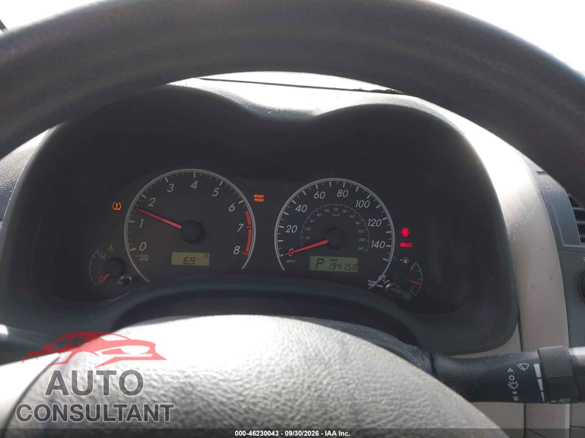 TOYOTA COROLLA 2011 - 2T1BU4EEXBC582965