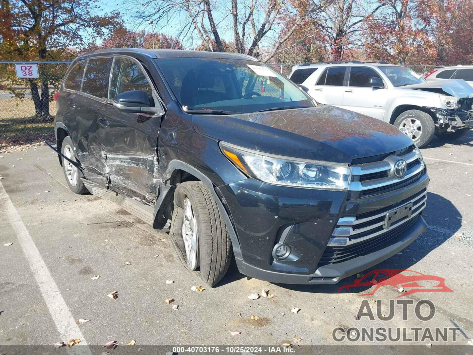 TOYOTA HIGHLANDER 2019 - 5TDDZRFH5KS725148