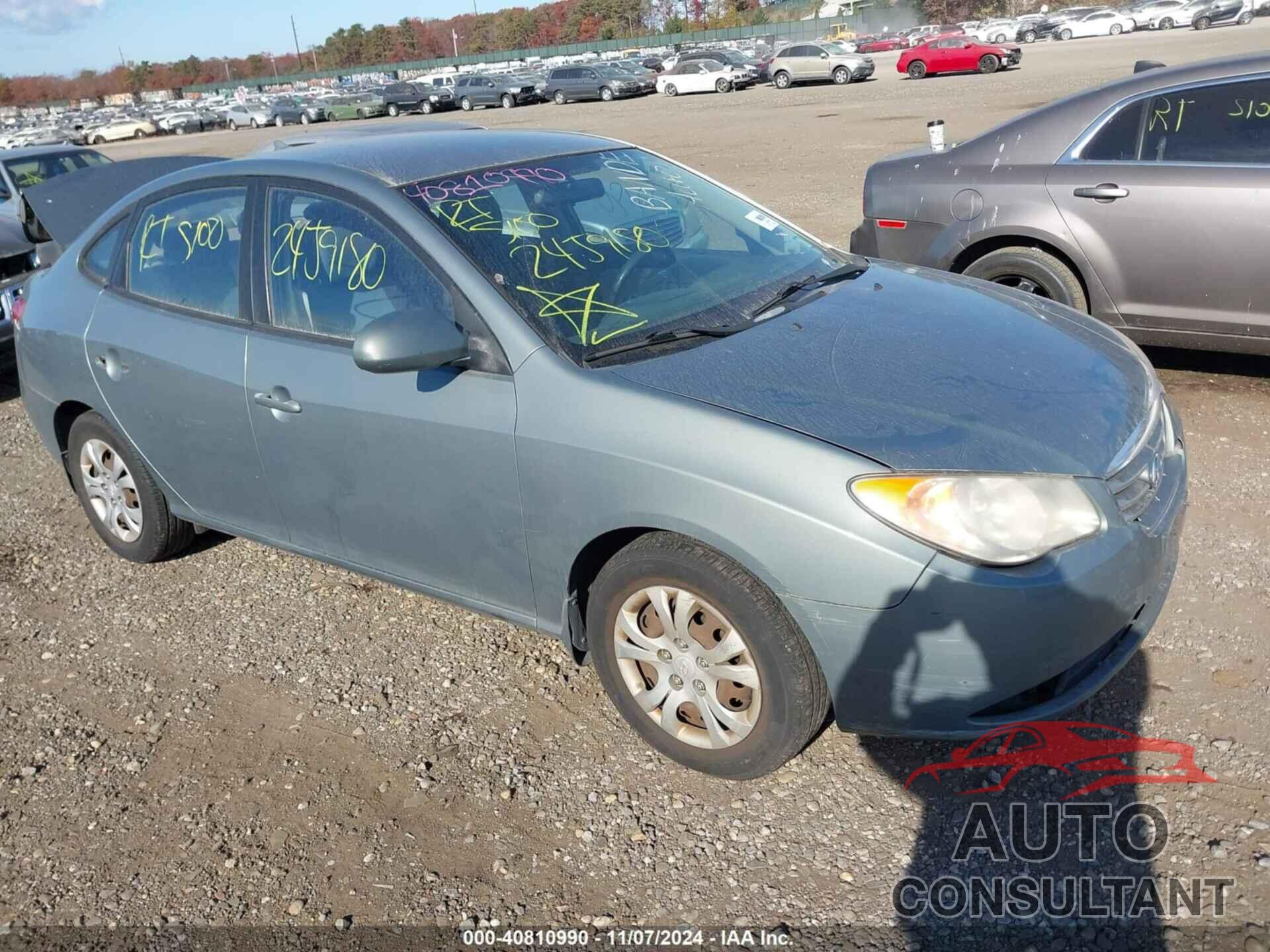 HYUNDAI ELANTRA 2010 - KMHDU4AD1AU026448
