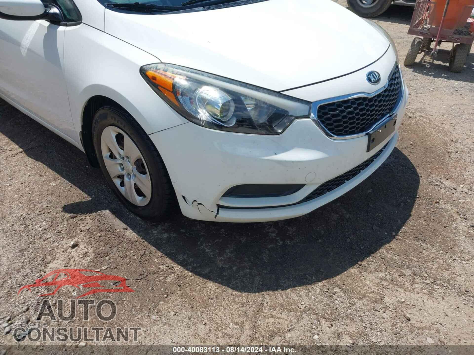 KIA FORTE 2016 - KNAFK4A65G5458917