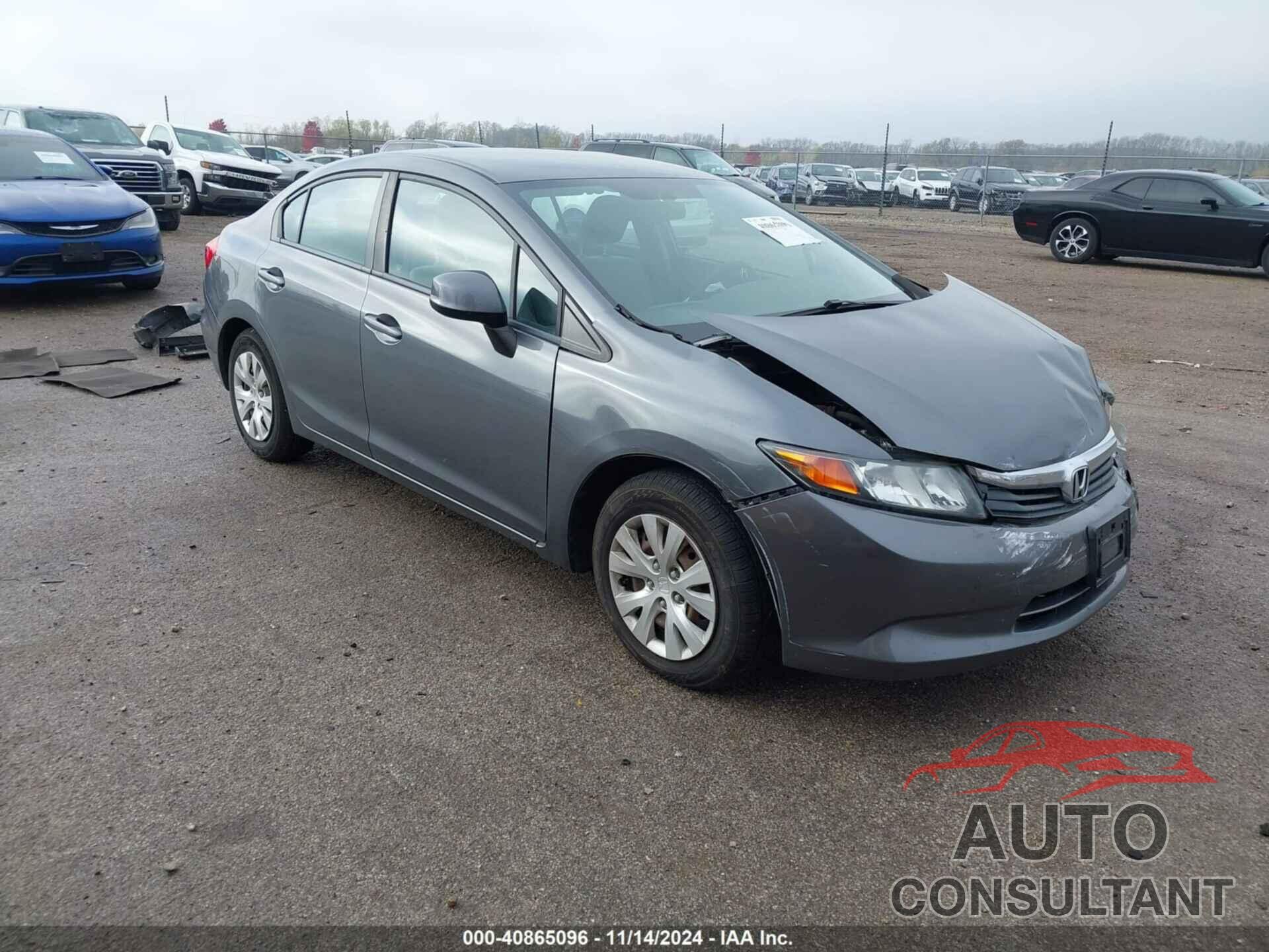 HONDA CIVIC 2012 - 19XFB2F56CE061173