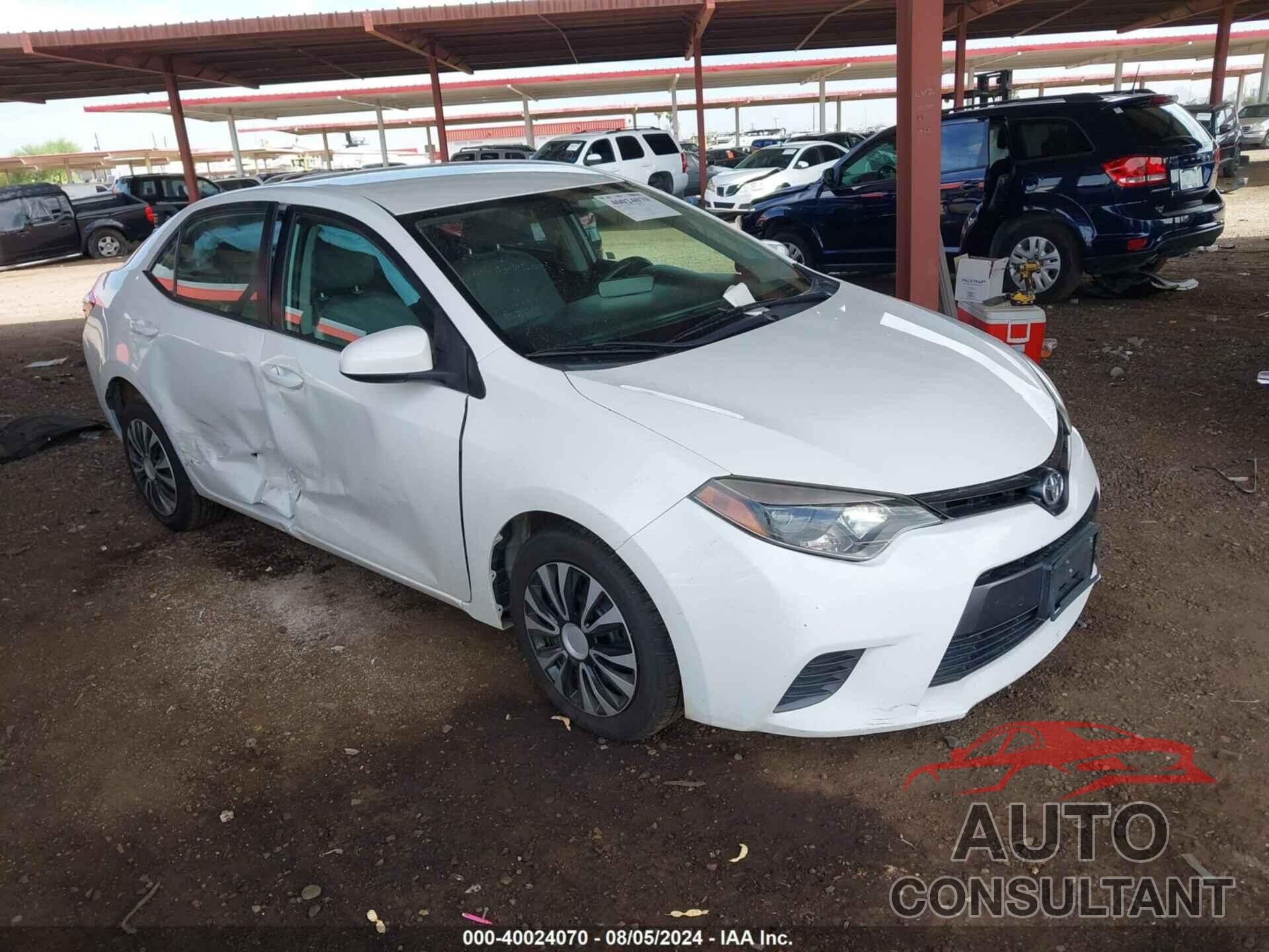 TOYOTA COROLLA 2016 - 5YFBURHE6GP396310