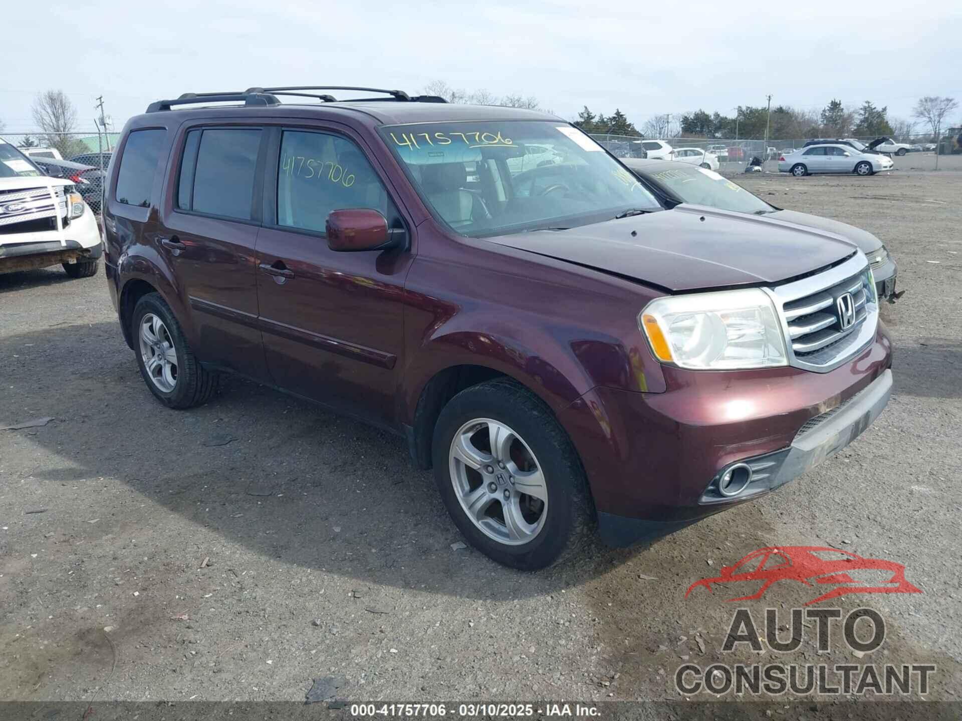 HONDA PILOT 2012 - 5FNYF4H5XCB018858